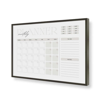 [Color:Satin Black], Picture of art in a Satin Black frame of the corner