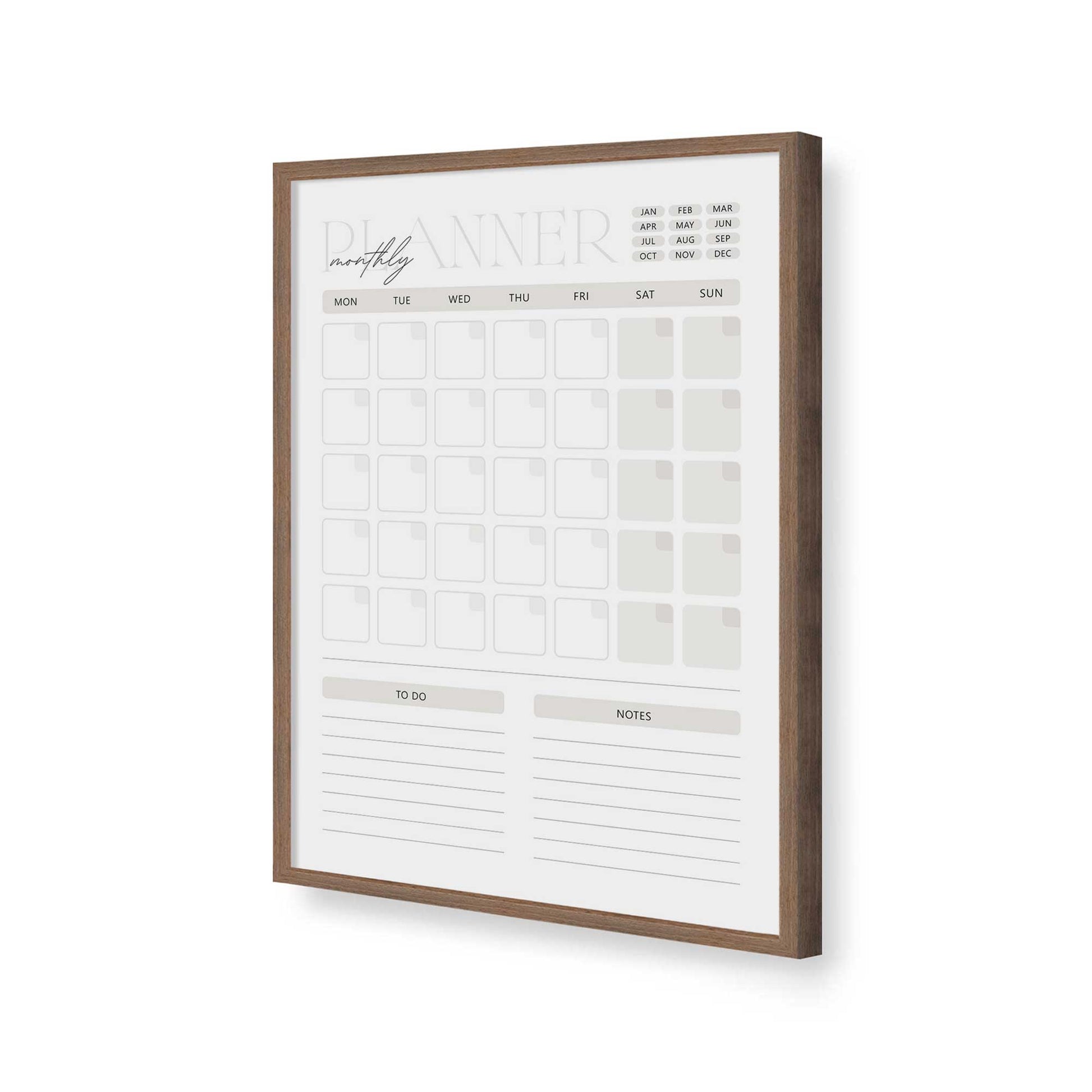 [Color:Walnut], Picture of art in a Walnut frame of the corner