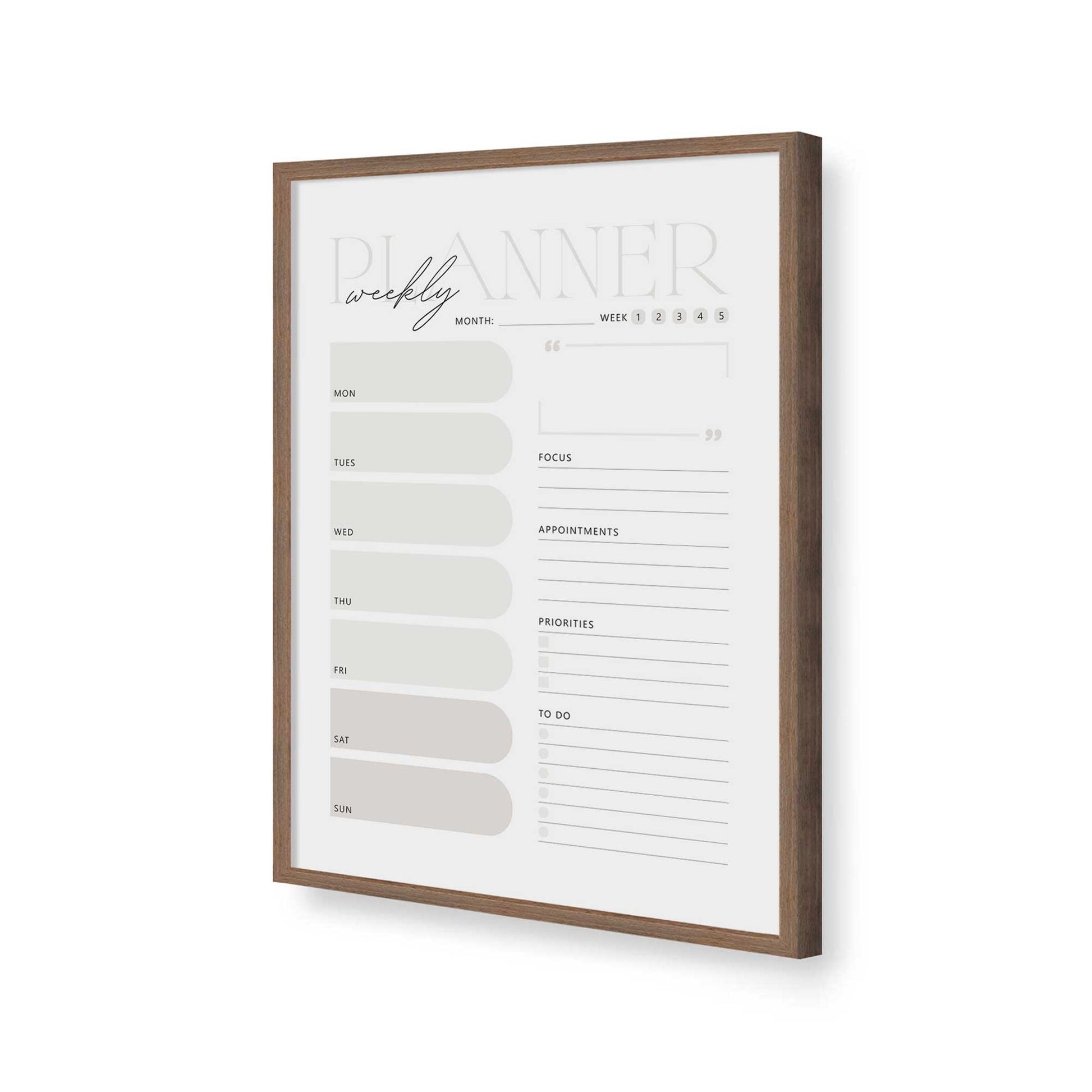 [Color:Walnut], Picture of art in a Walnut frame of the corner
