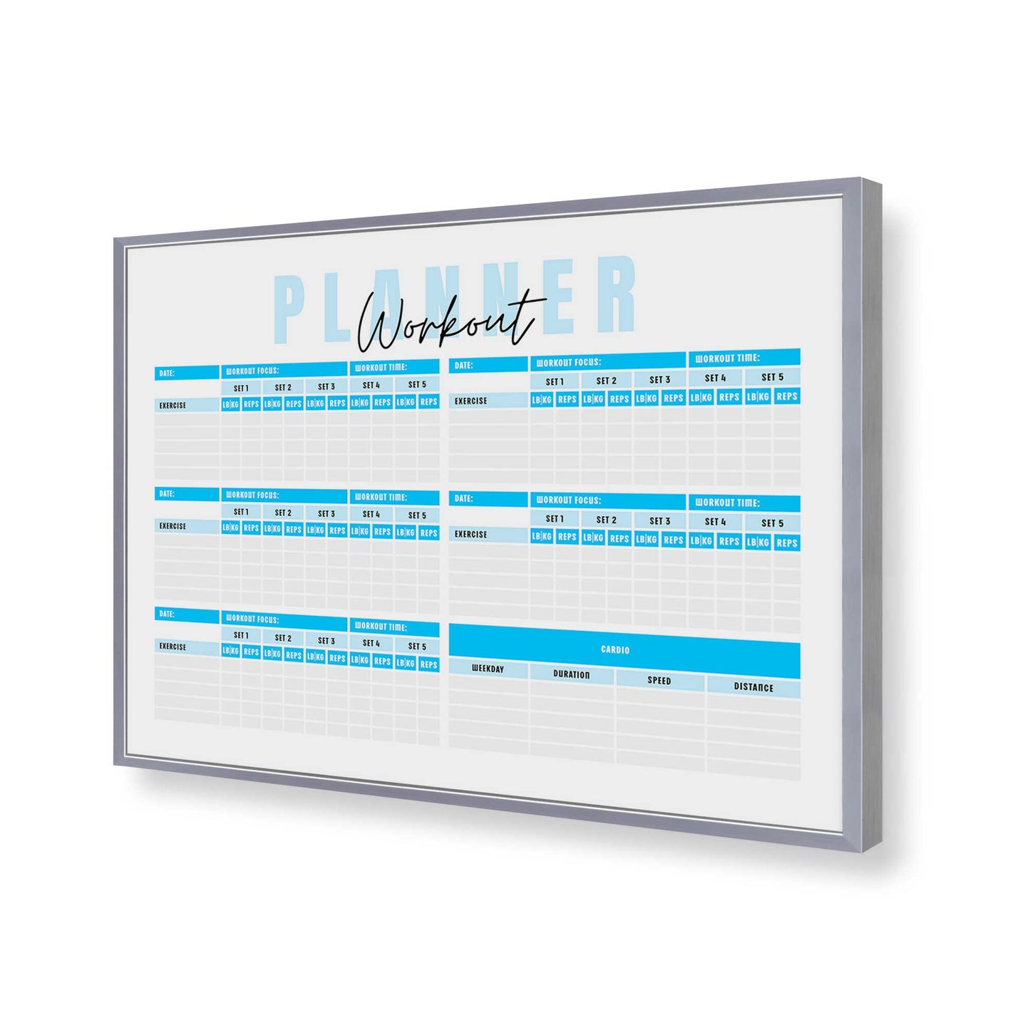 [Color:Polished Chrome], Picture of art in a Polished Chrome frame of the corner