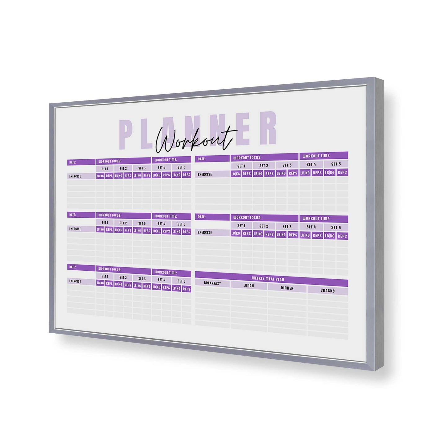 [Color:Polished Chrome], Picture of art in a Polished Chrome frame of the corner
