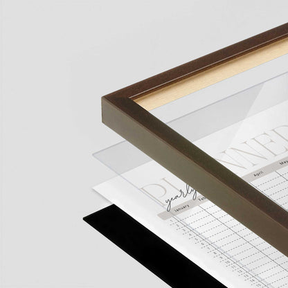 [Color:Belvinder Brown], Picture of art in a Belvinder Brown frame at an angle