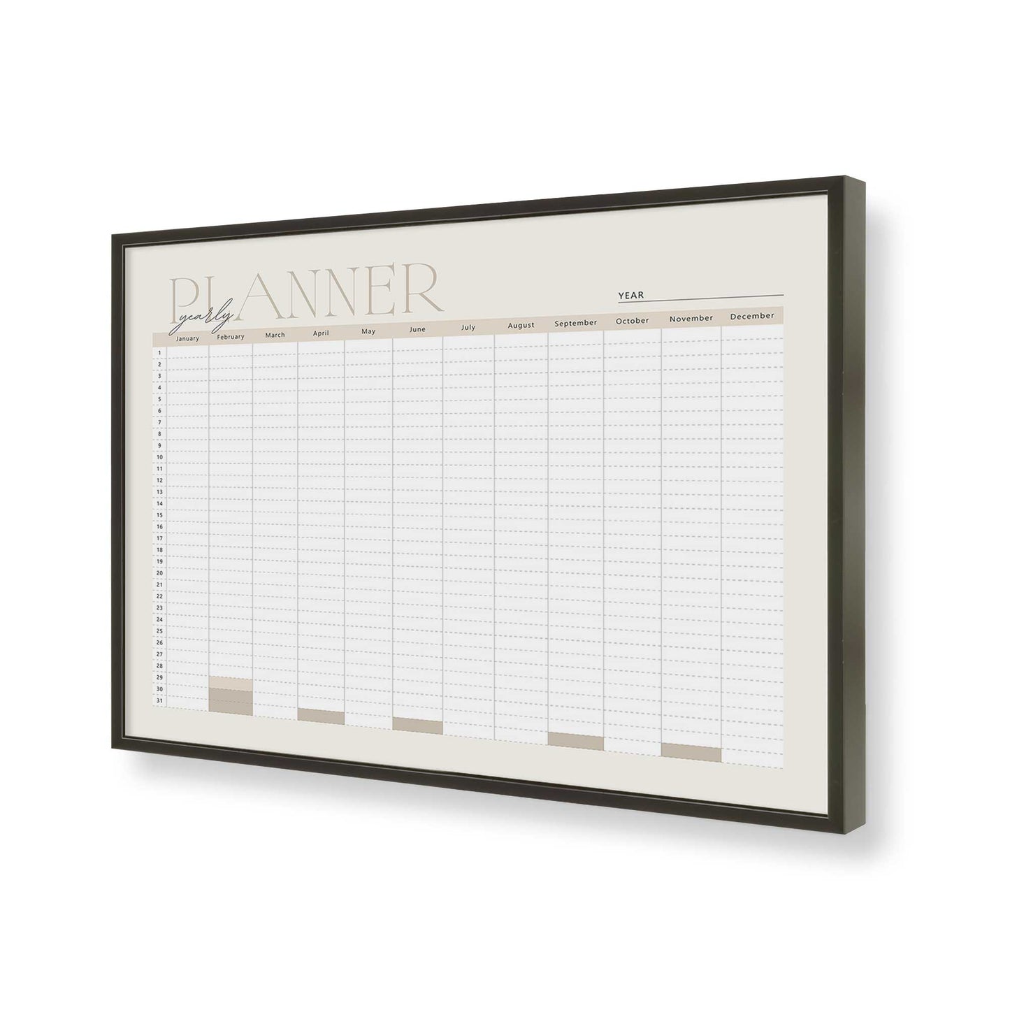 [Color:Satin Black], Picture of art in a Satin Black frame of the corner