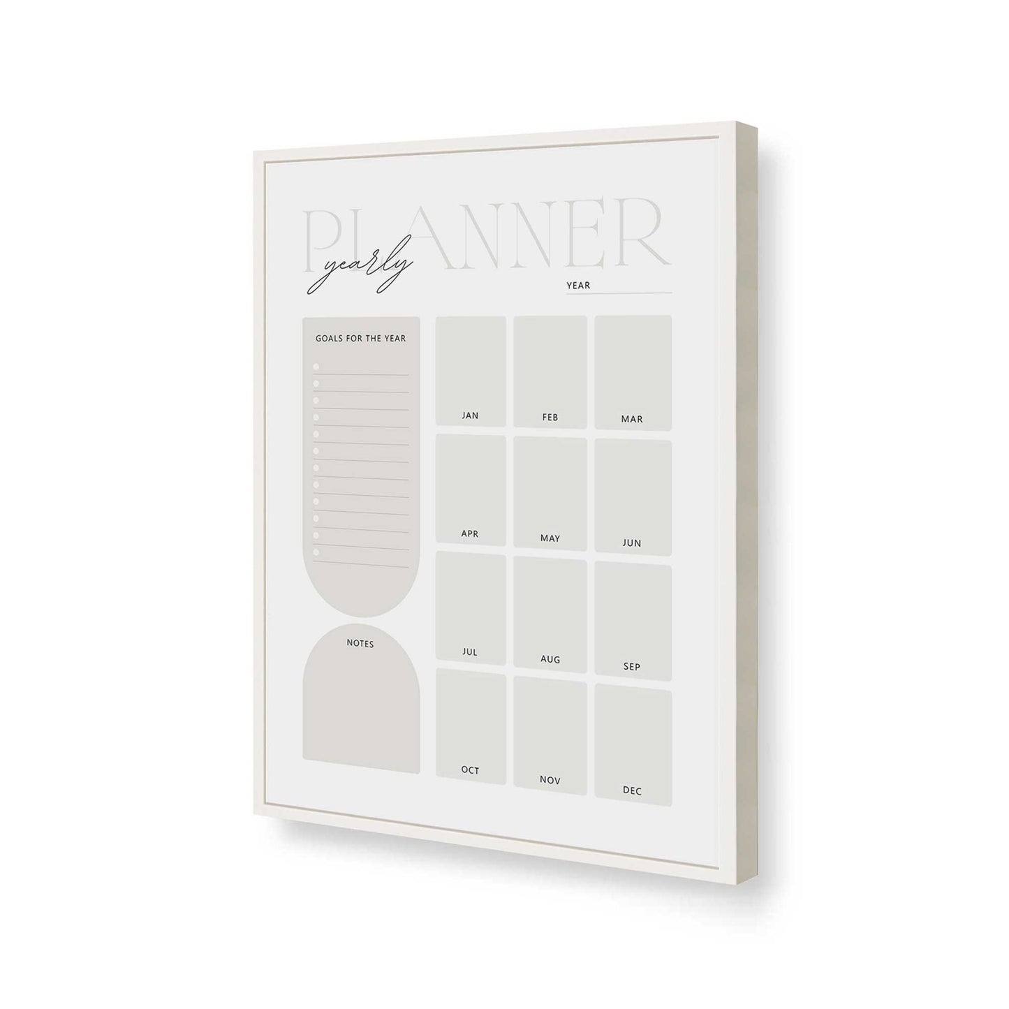 [Color:Opaque White], Picture of art in a Opaque White frame of the corner