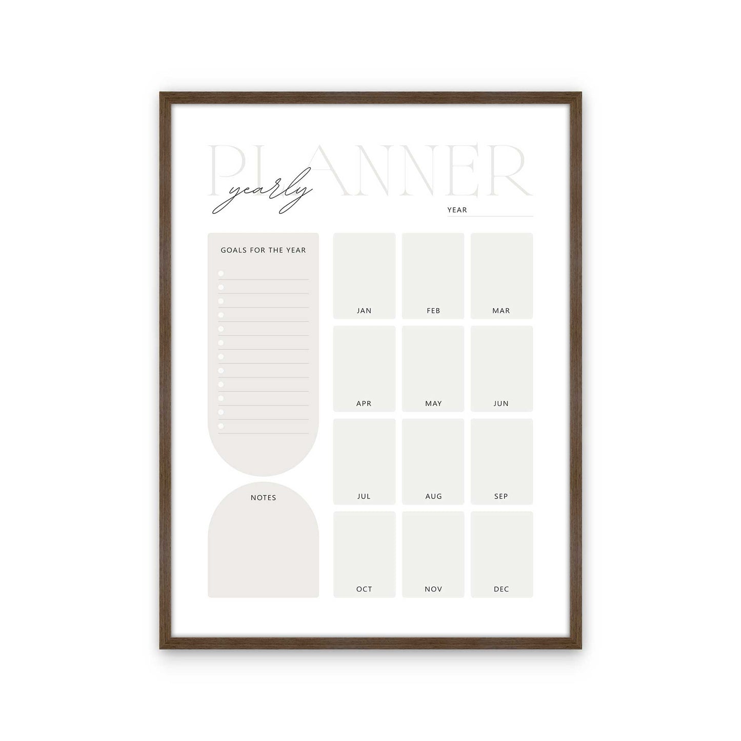 [Color:Walnut], Picture of art in a Walnut frame