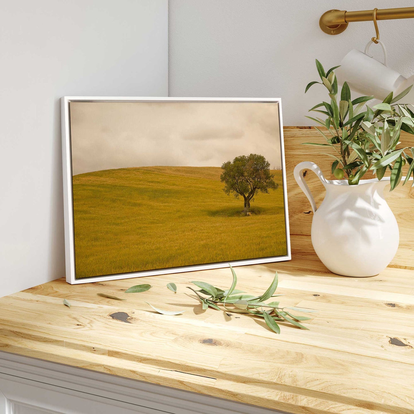 Solitary Tree in the Field Canvas Print