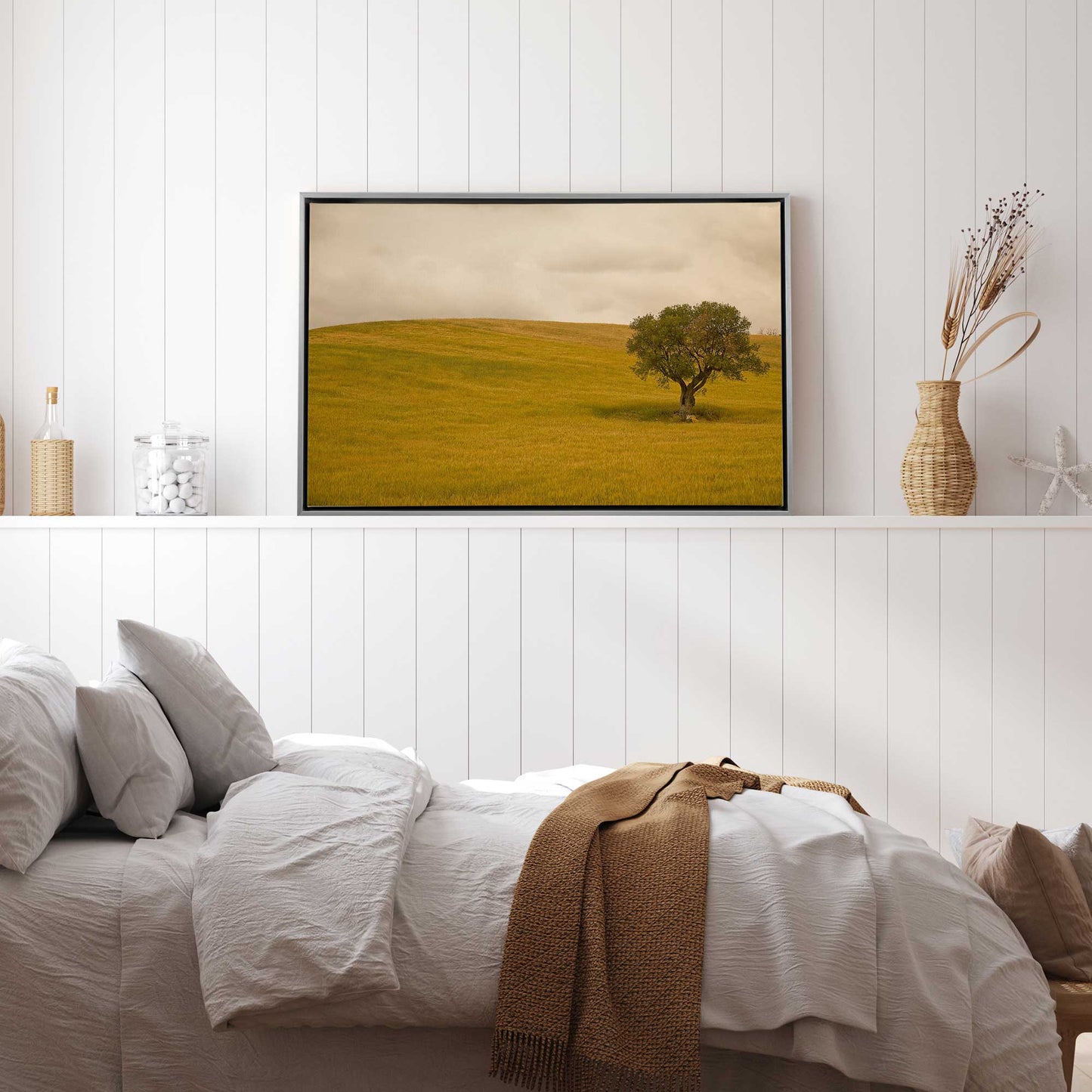 Solitary Tree in the Field Canvas Print