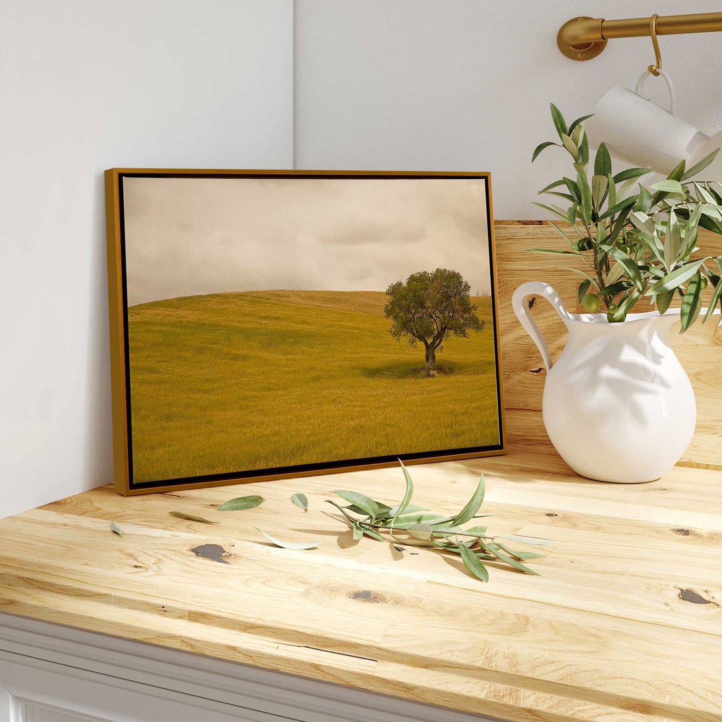 Solitary Tree in the Field Canvas Print