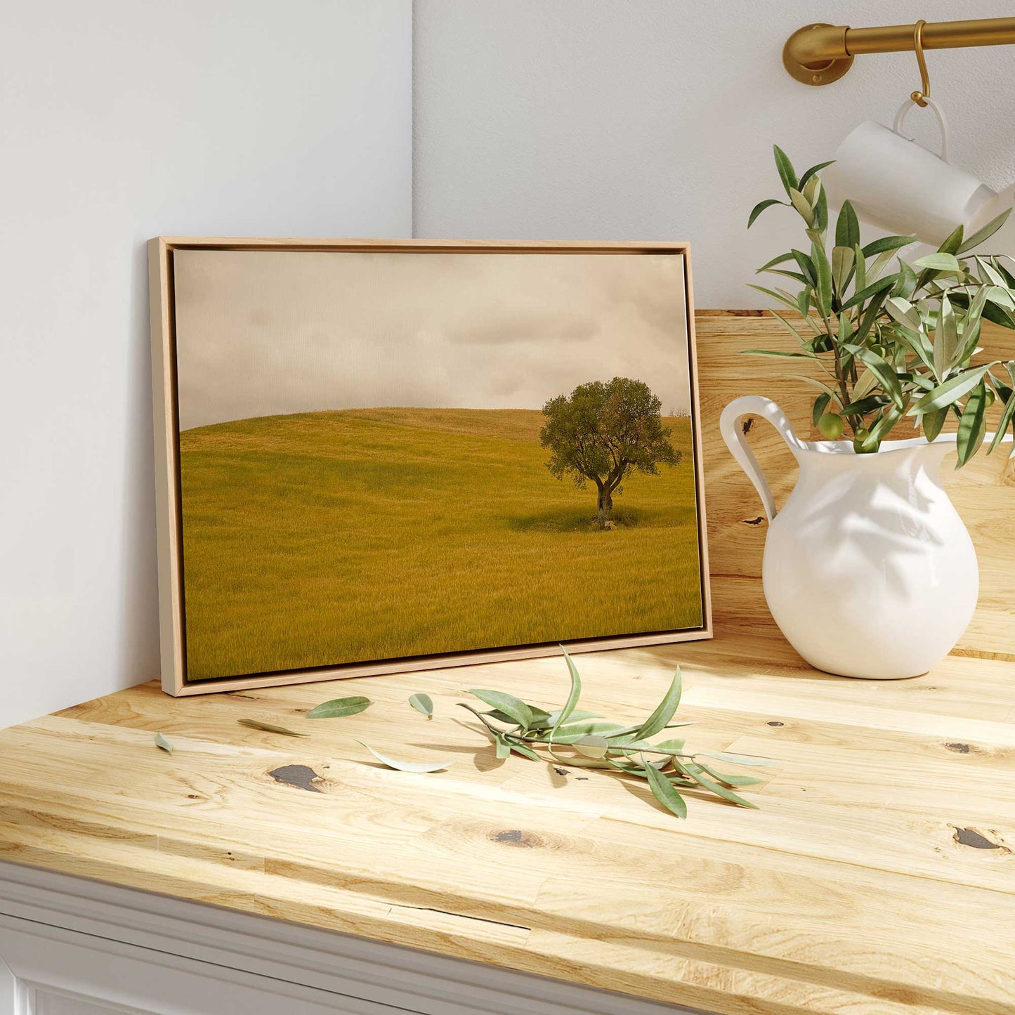 Solitary Tree in the Field Canvas Print