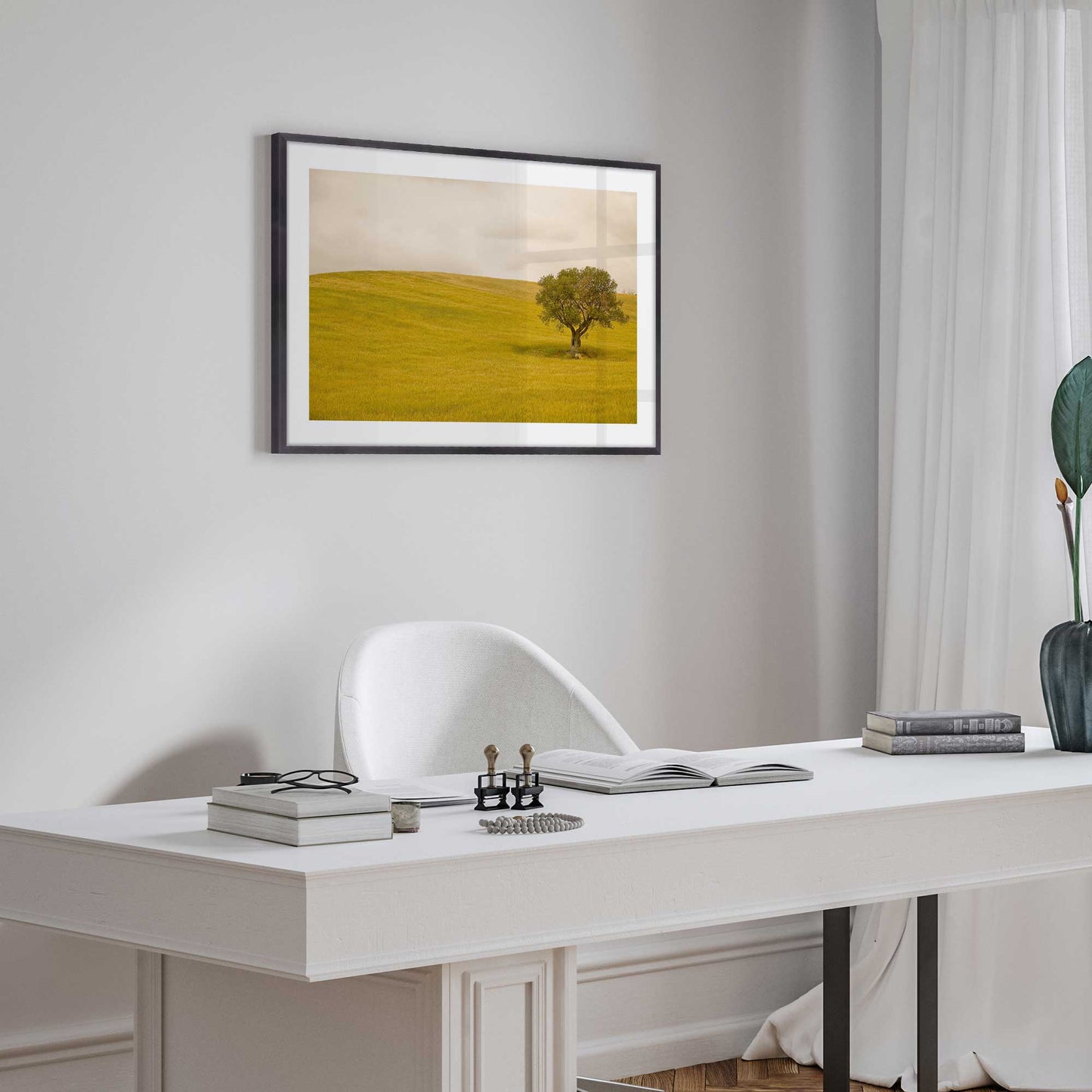 Solitary Tree in the Field Art Print