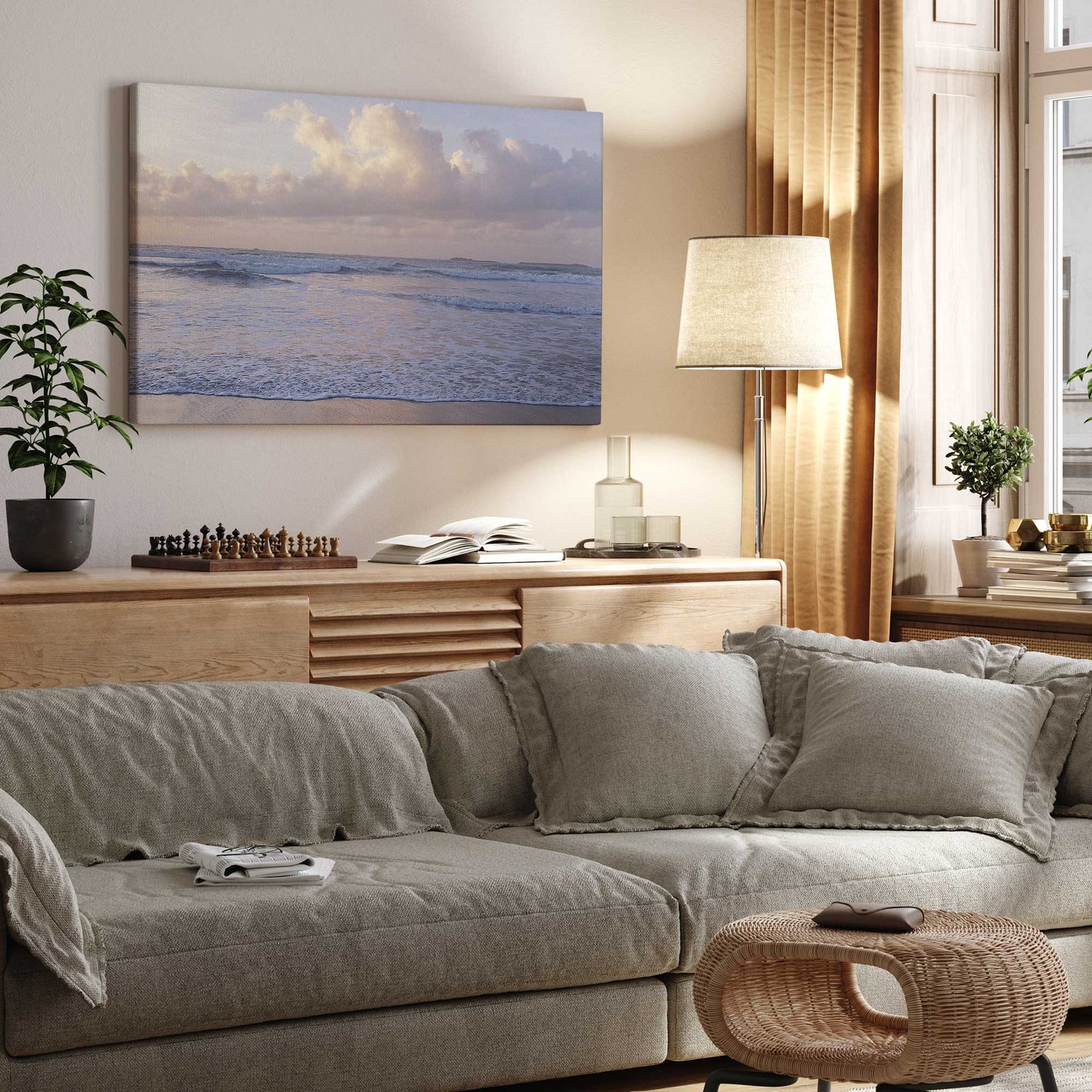 Gentle Ocean Waves Canvas Print