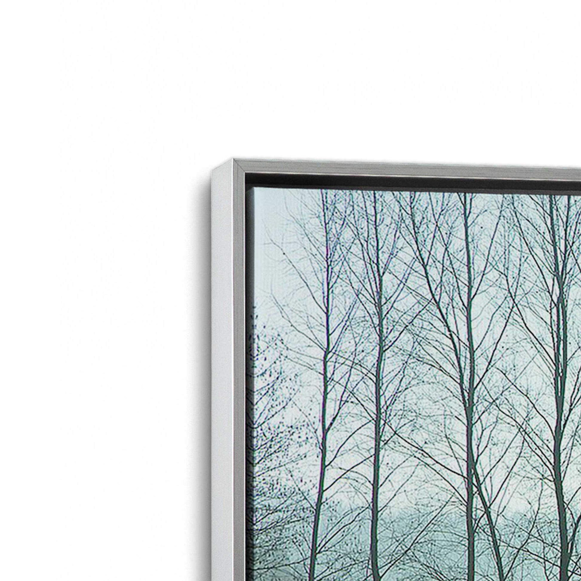 [Color:Polished Chrome], Picture of art in a Polished Chrome frame at an angle