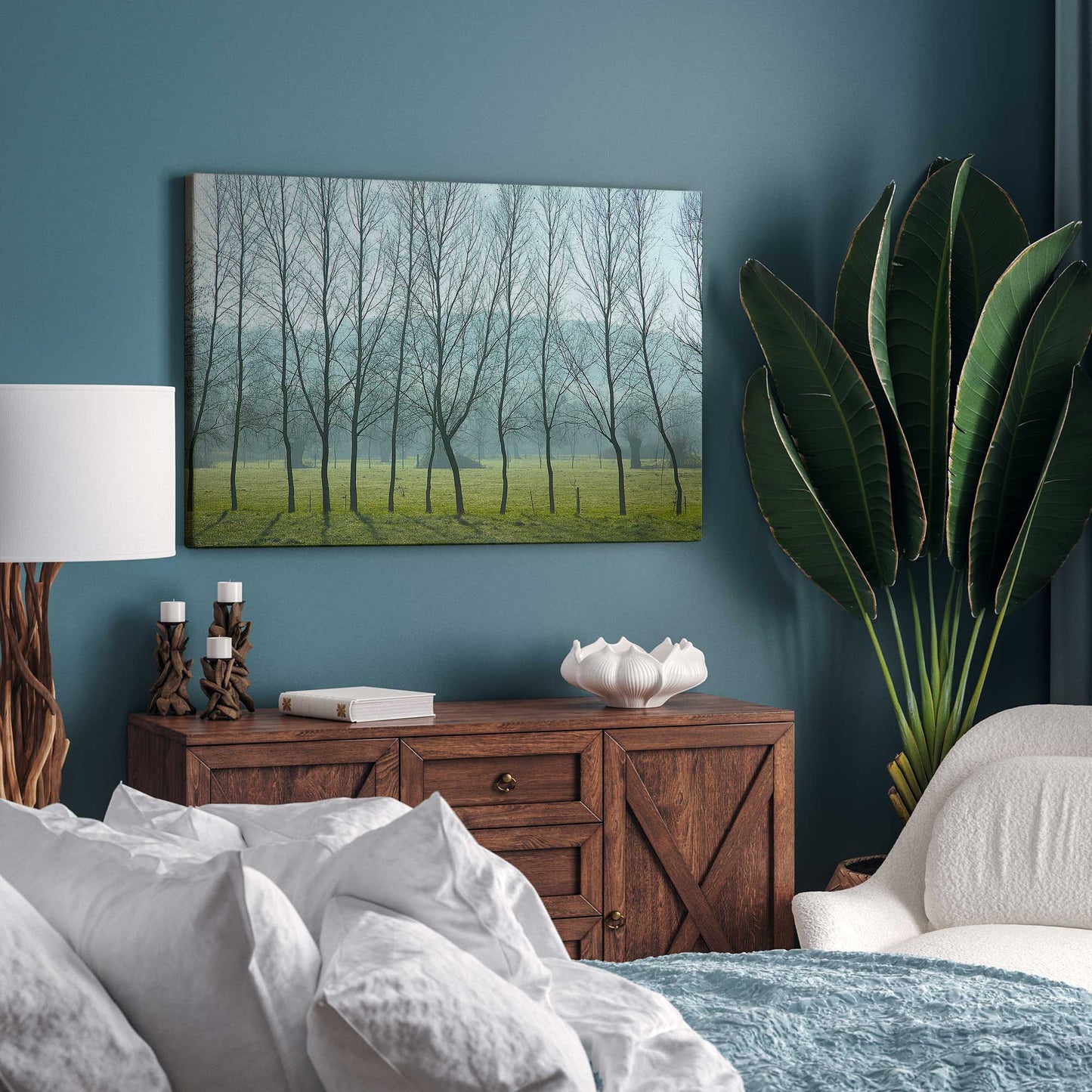 Row of Trees Canvas Print
