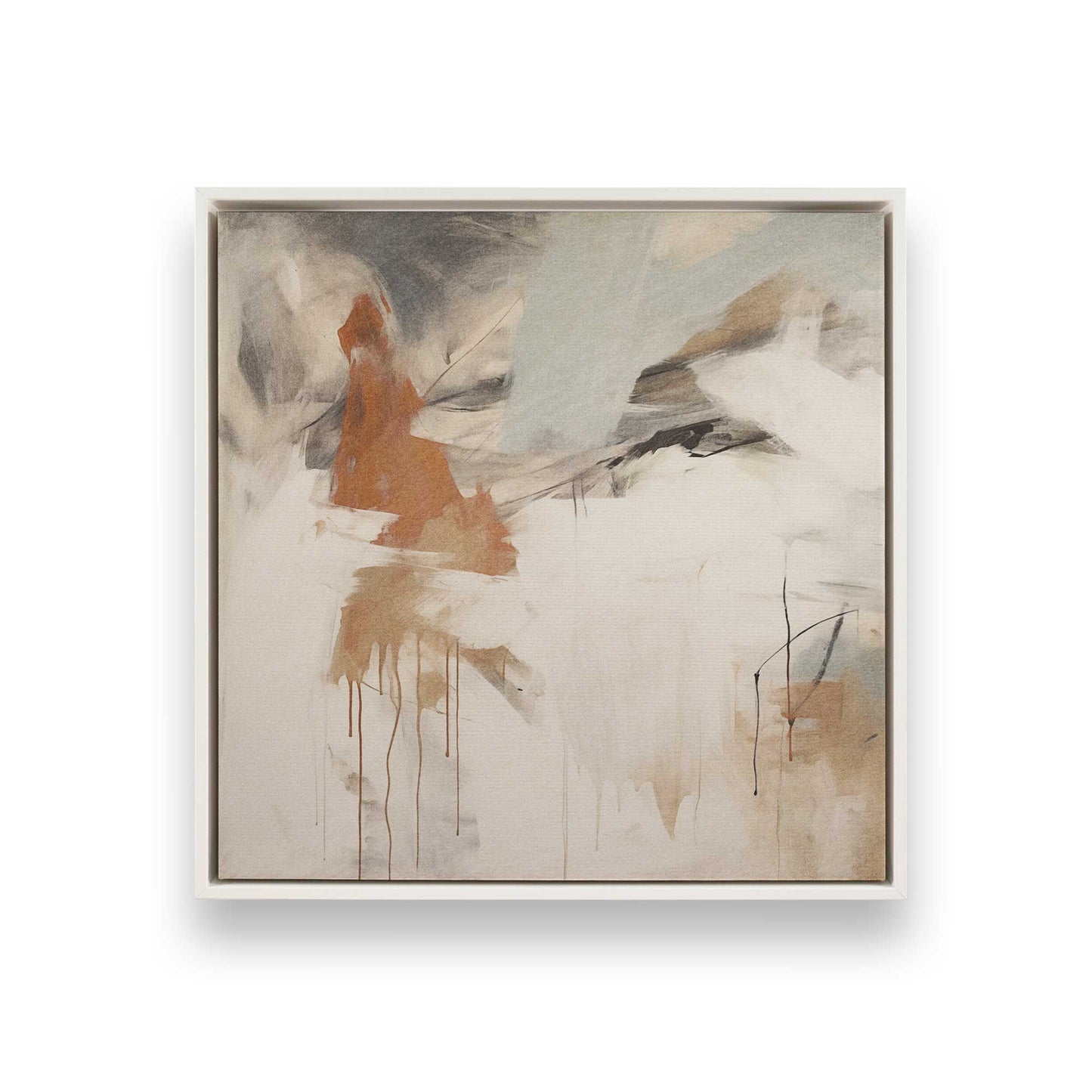 Earthy Brushtrokes Canvas Print, Set of 4