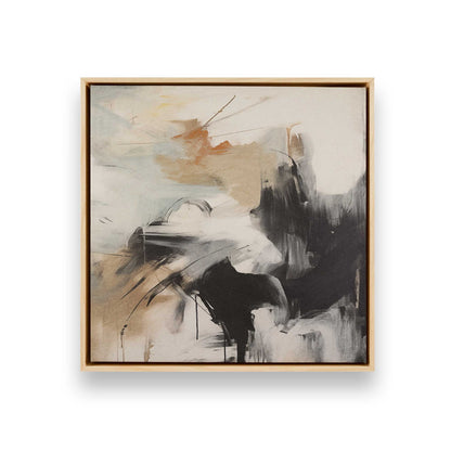 Earthy Brushtrokes Canvas Print, Set of 4