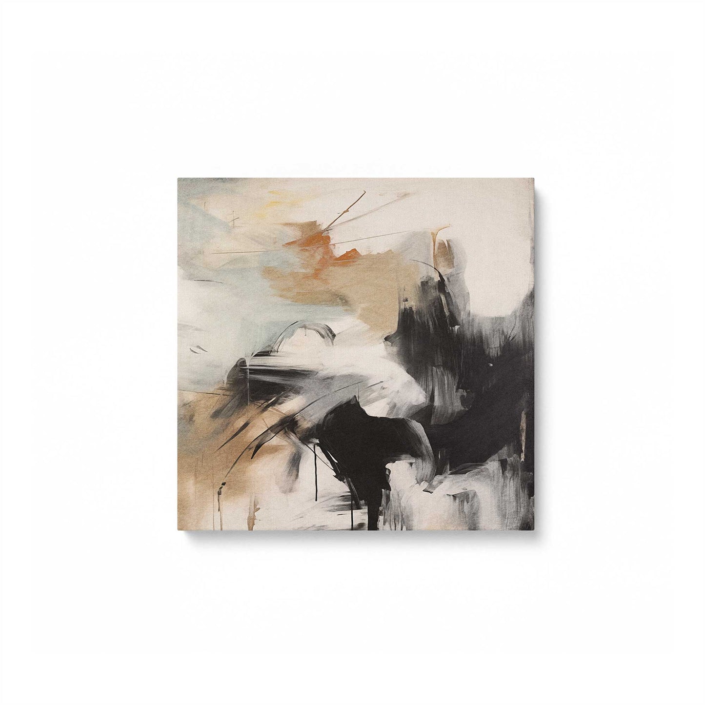Earthy Brushtrokes Canvas Print, Set of 4