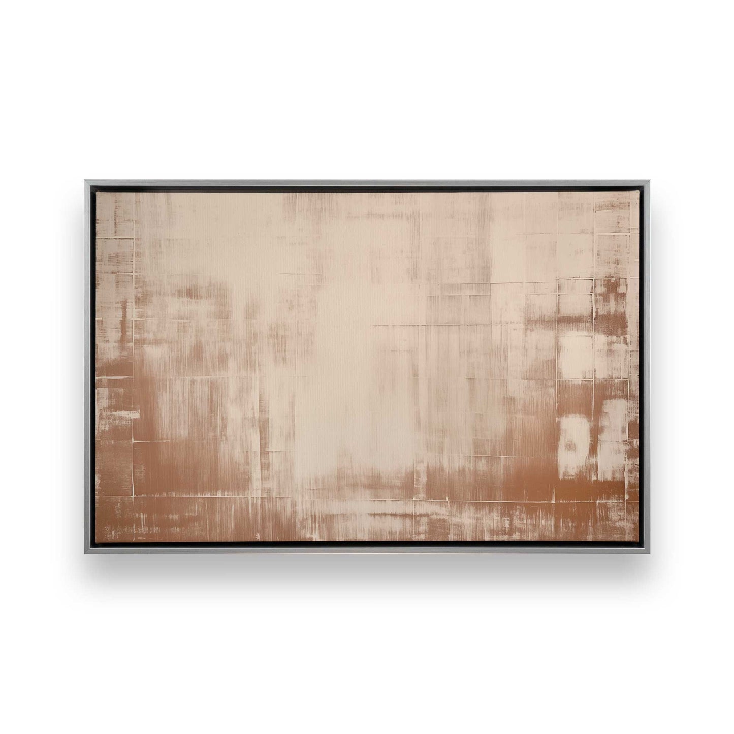 Soft Earth Brushstrokes Canvas Print, Set of 2