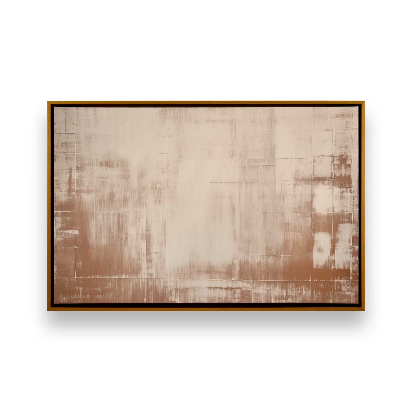 Soft Earth Brushstrokes Canvas Print, Set of 2