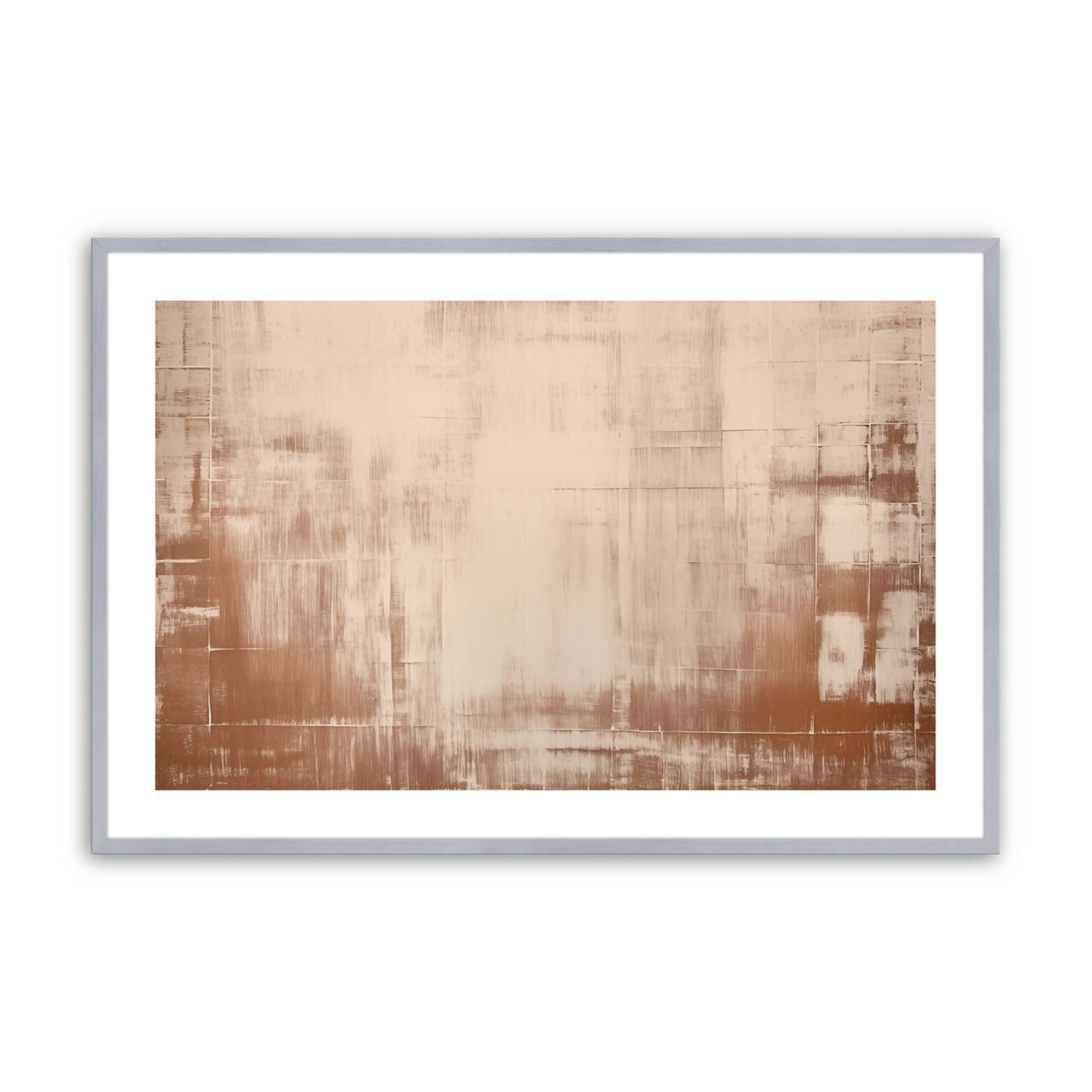 Soft Earth Brushstrokes Art Print, Set of 2
