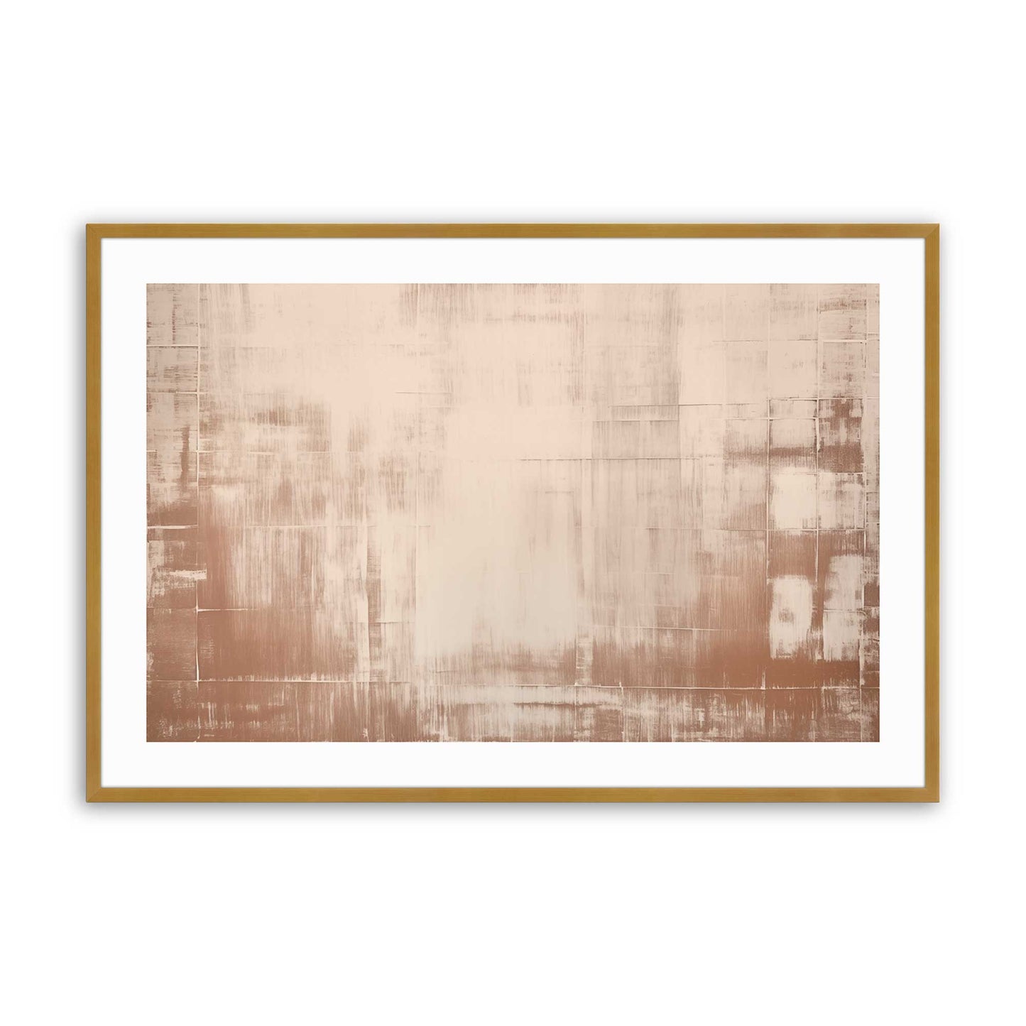 Soft Earth Brushstrokes Art Print, Set of 2