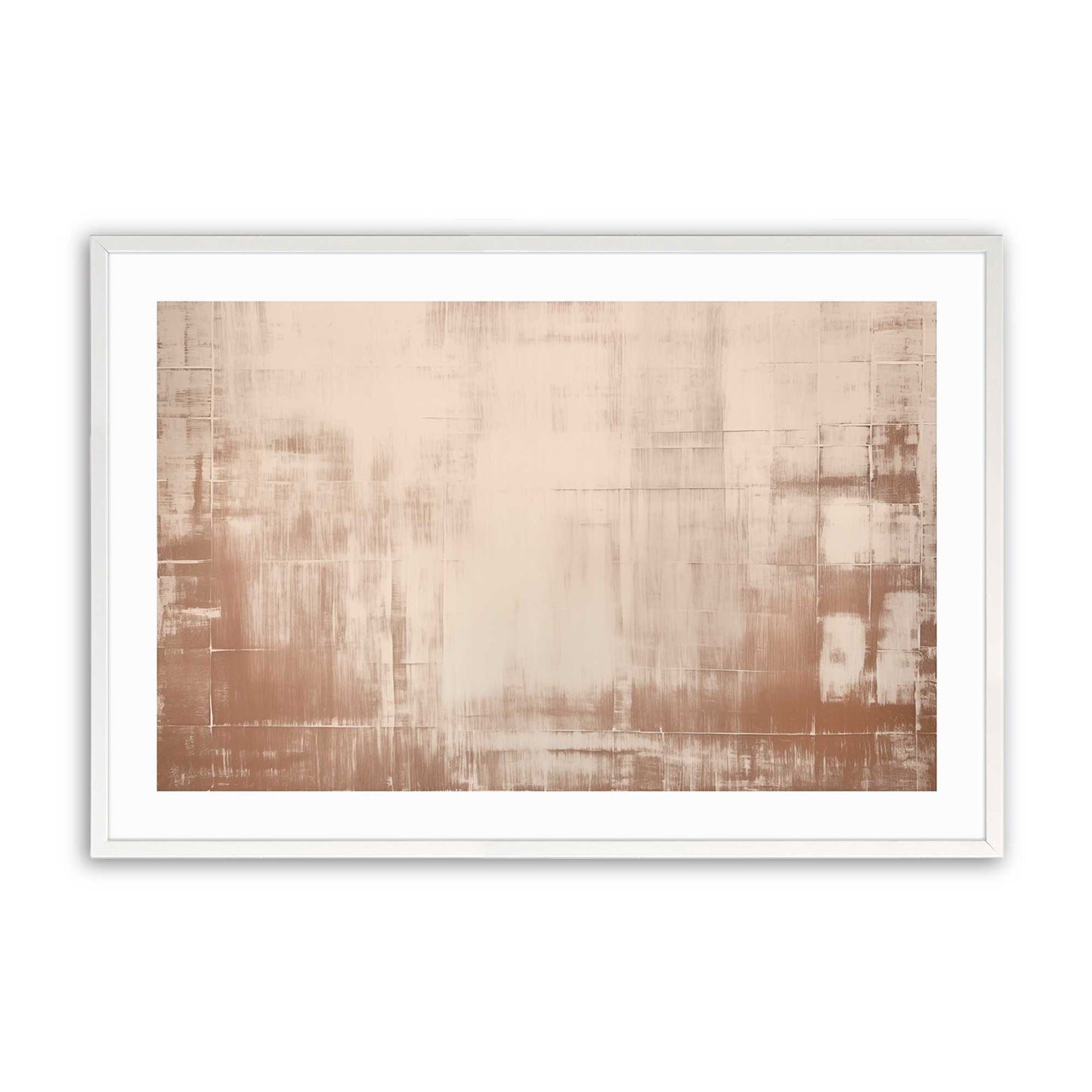 Soft Earth Brushstrokes Art Print, Set of 2