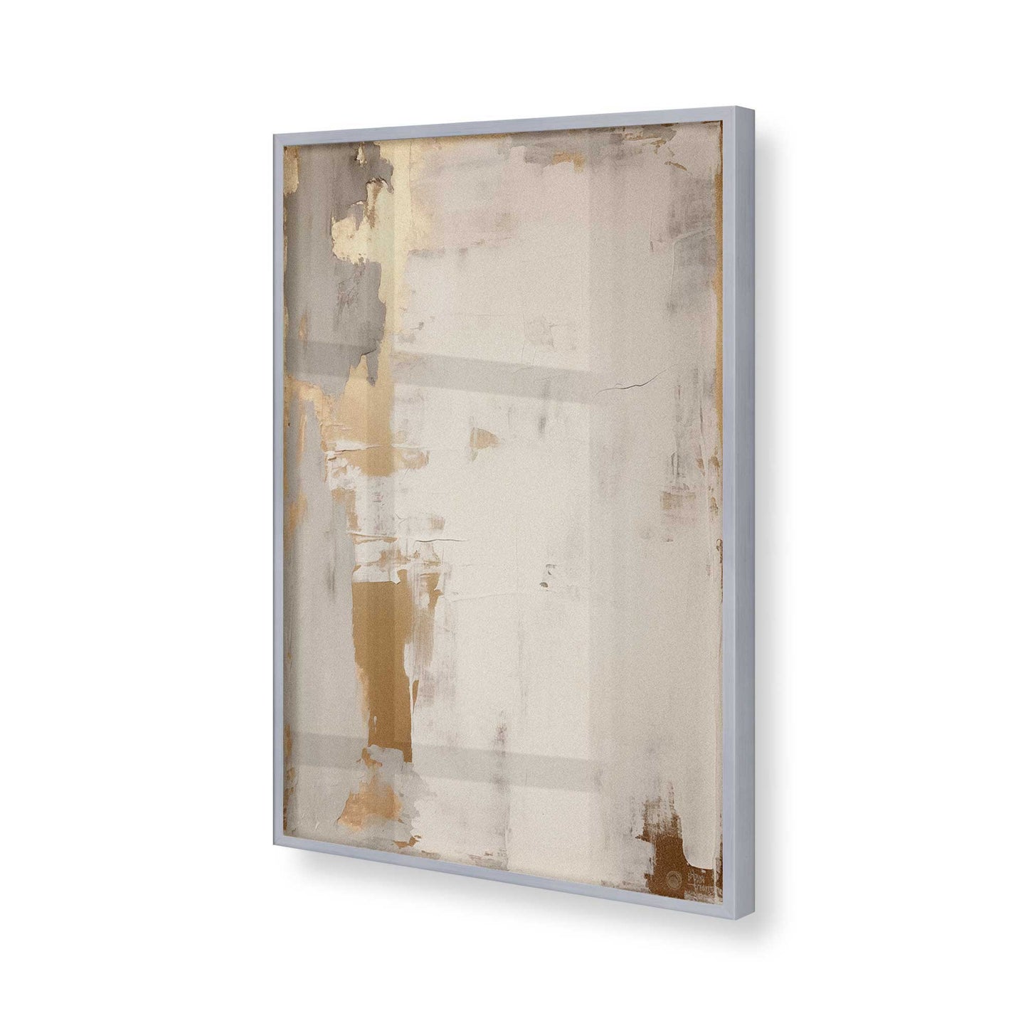 [Color:Polished Chrome], Picture of art in a Polished Chrome frame of the corner