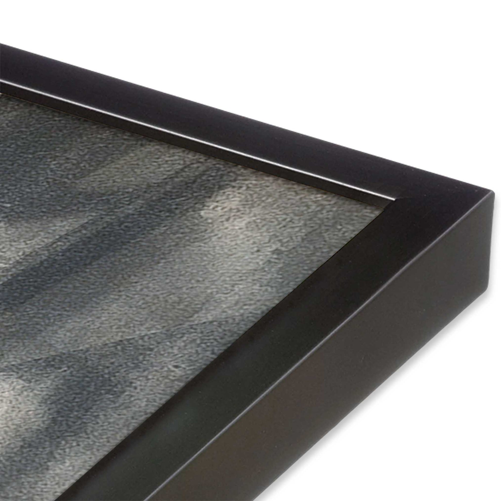 [Color:Weathered Zinc], Picture of art in a Weathered Zinc frame at an angle