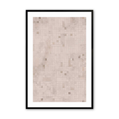 Subtle Mosaic Art Print, Set of 2
