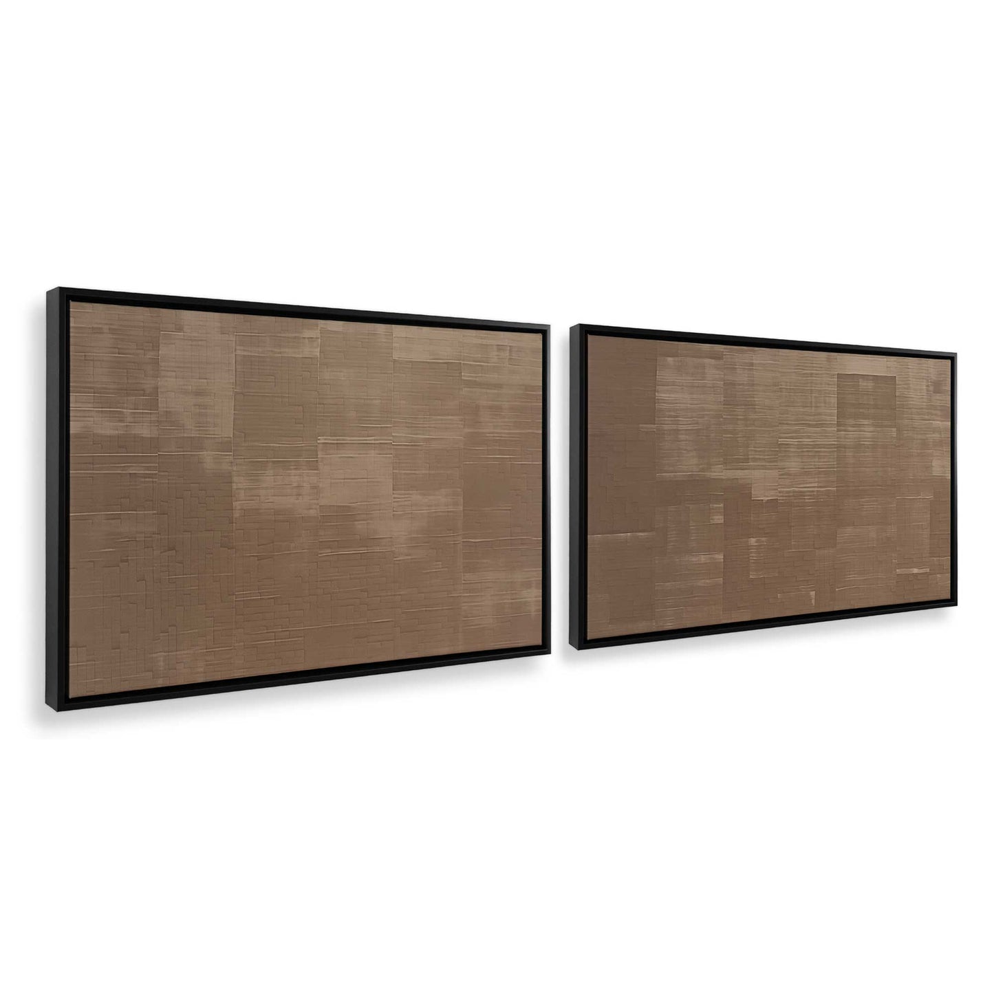 [Color:Satin Black], Picture of art in a Satin Black frame at an angle