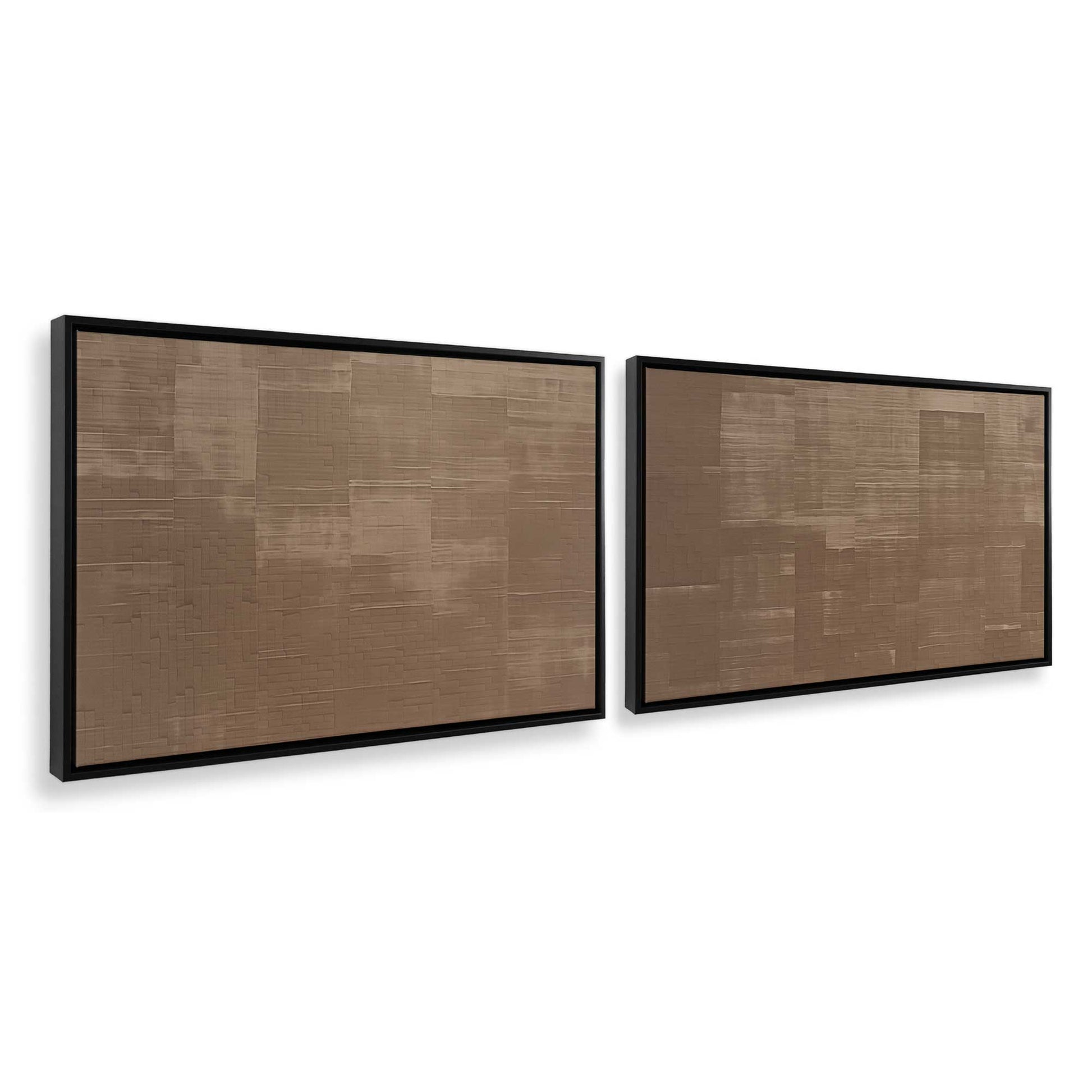 [Color:Satin Black], Picture of art in a Satin Black frame at an angle
