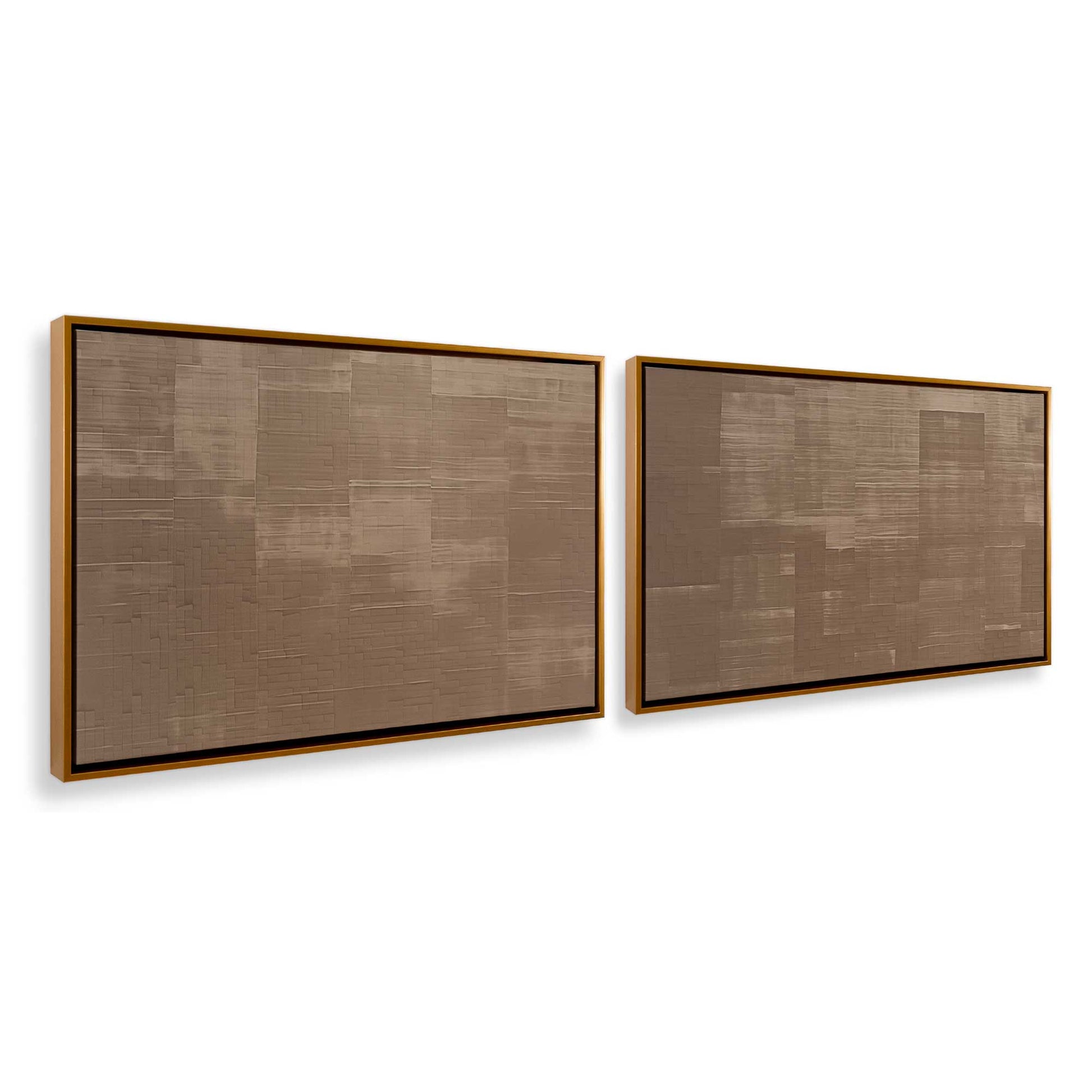 [Color:Polished Gold], Picture of art in a Polished Gold frame at an angle