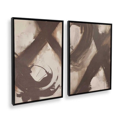 [Color:Satin Black], Picture of art in a Satin Black frame at an angle