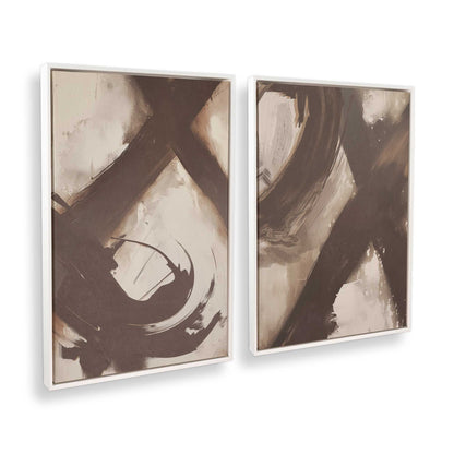 [Color:Opaque White], Picture of art in a White frame at an angle
