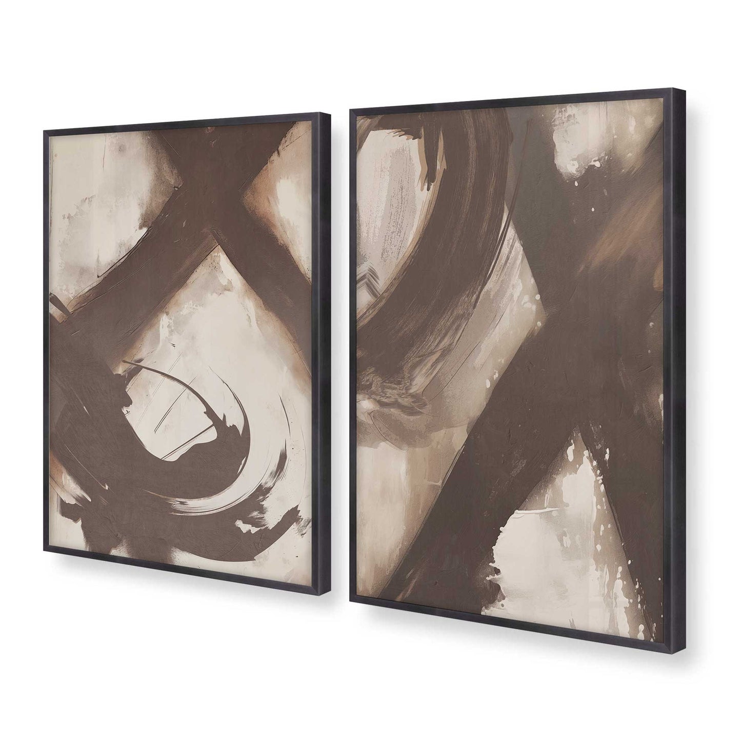 [Color:Weathered Zinc], Picture of art in a Weathered Zinc frame at an angle