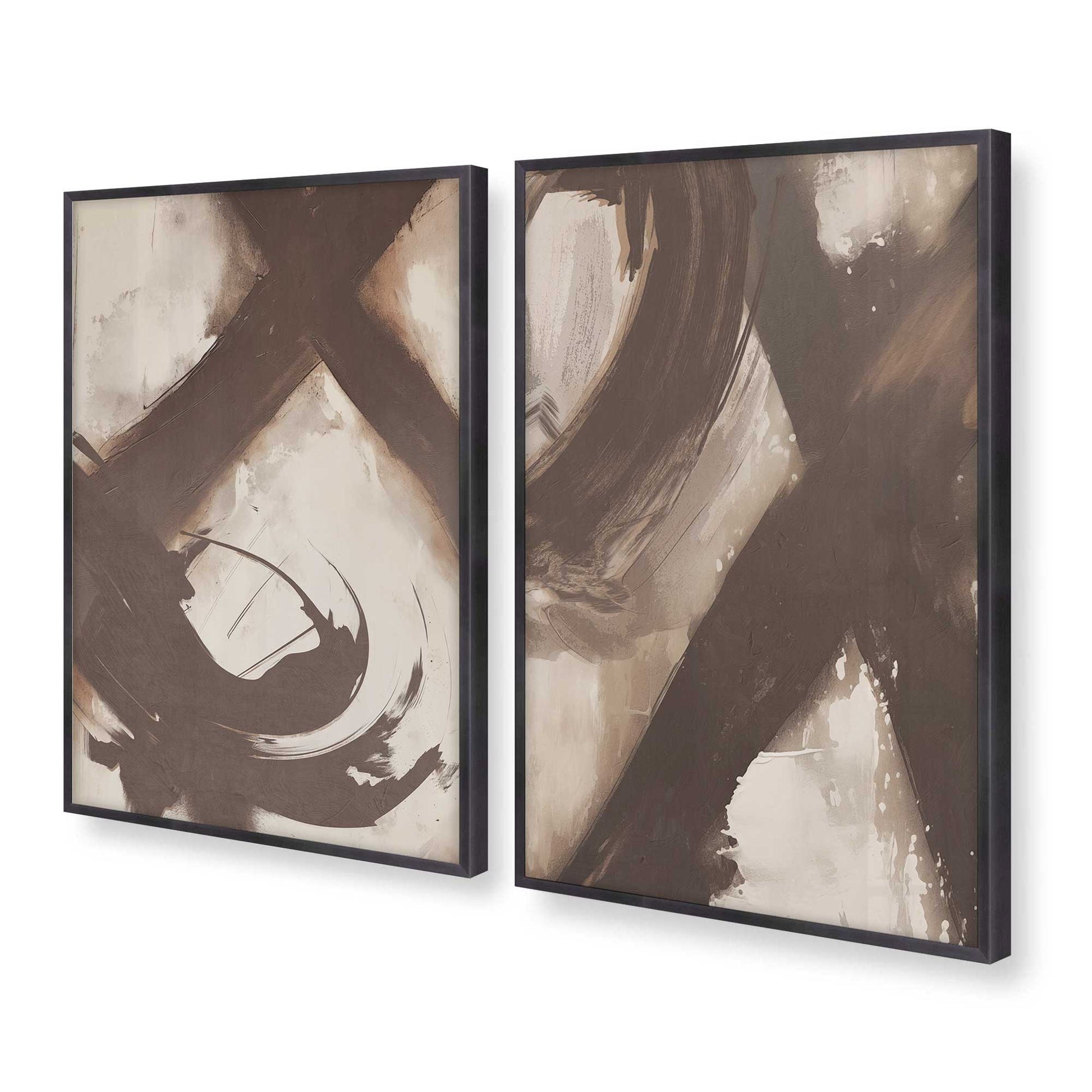 [Color:Weathered Zinc], Picture of art in a Weathered Zinc frame at an angle