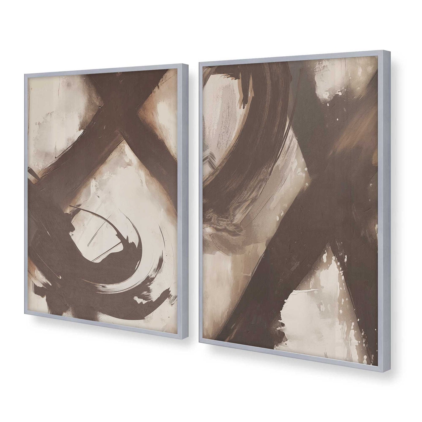 [Color:Polished Chrome], Picture of art in a Polished Chrome frame at an angle