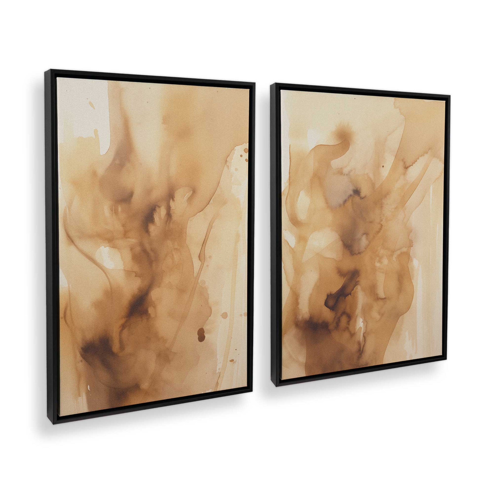 [Color:Satin Black], Picture of art in a Satin Black frame at an angle