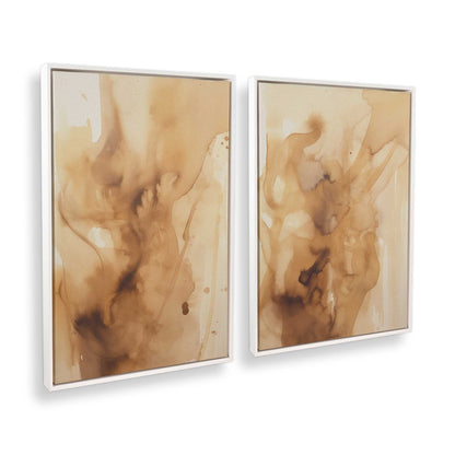 [Color:Opaque White], Picture of art in a White frame at an angle