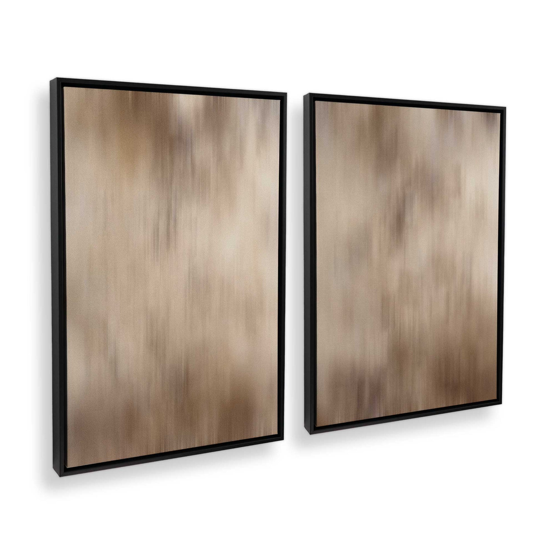 [Color:Satin Black], Picture of art in a Satin Black frame at an angle