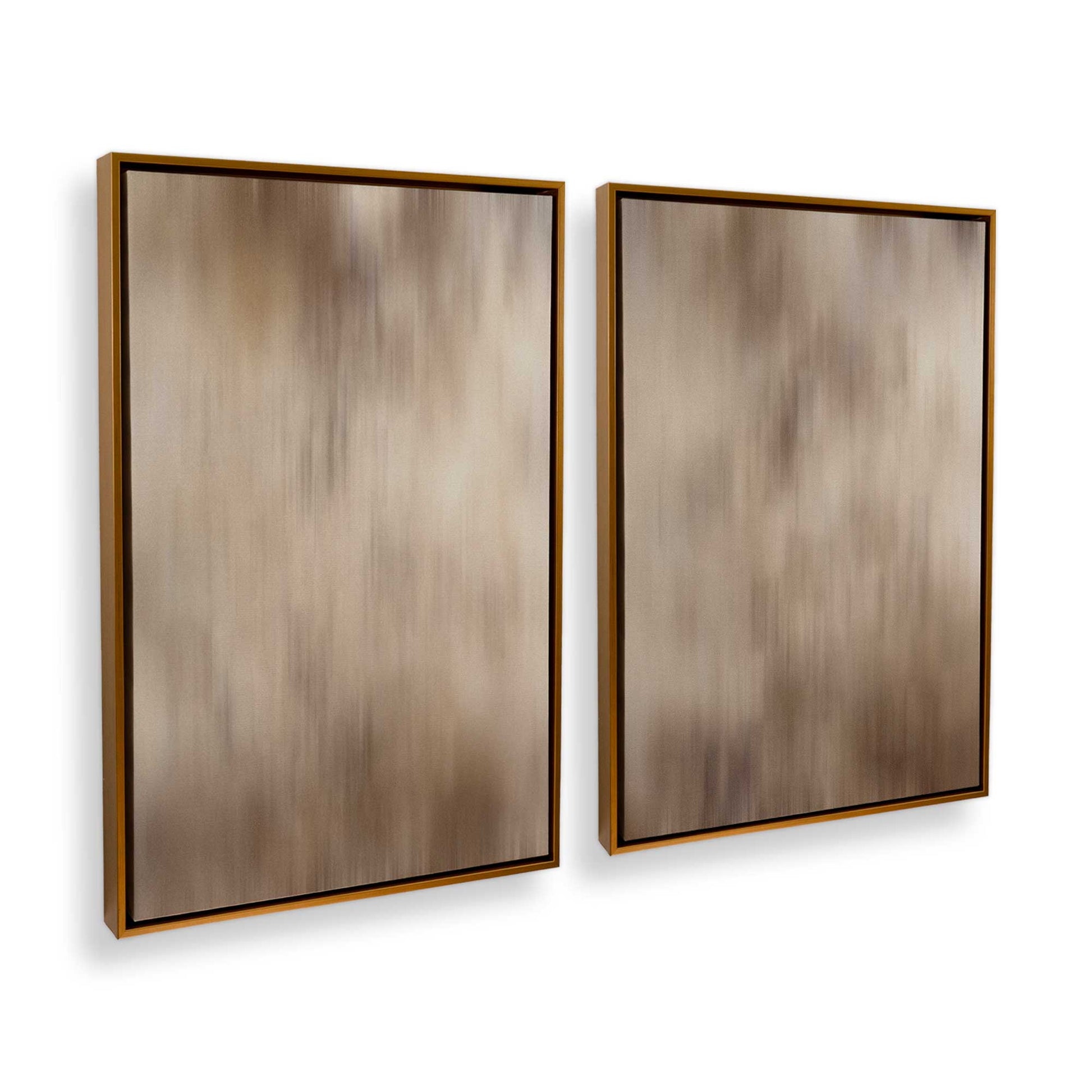 [Color:Polished Gold], Picture of art in a Polished Gold frame at an angle