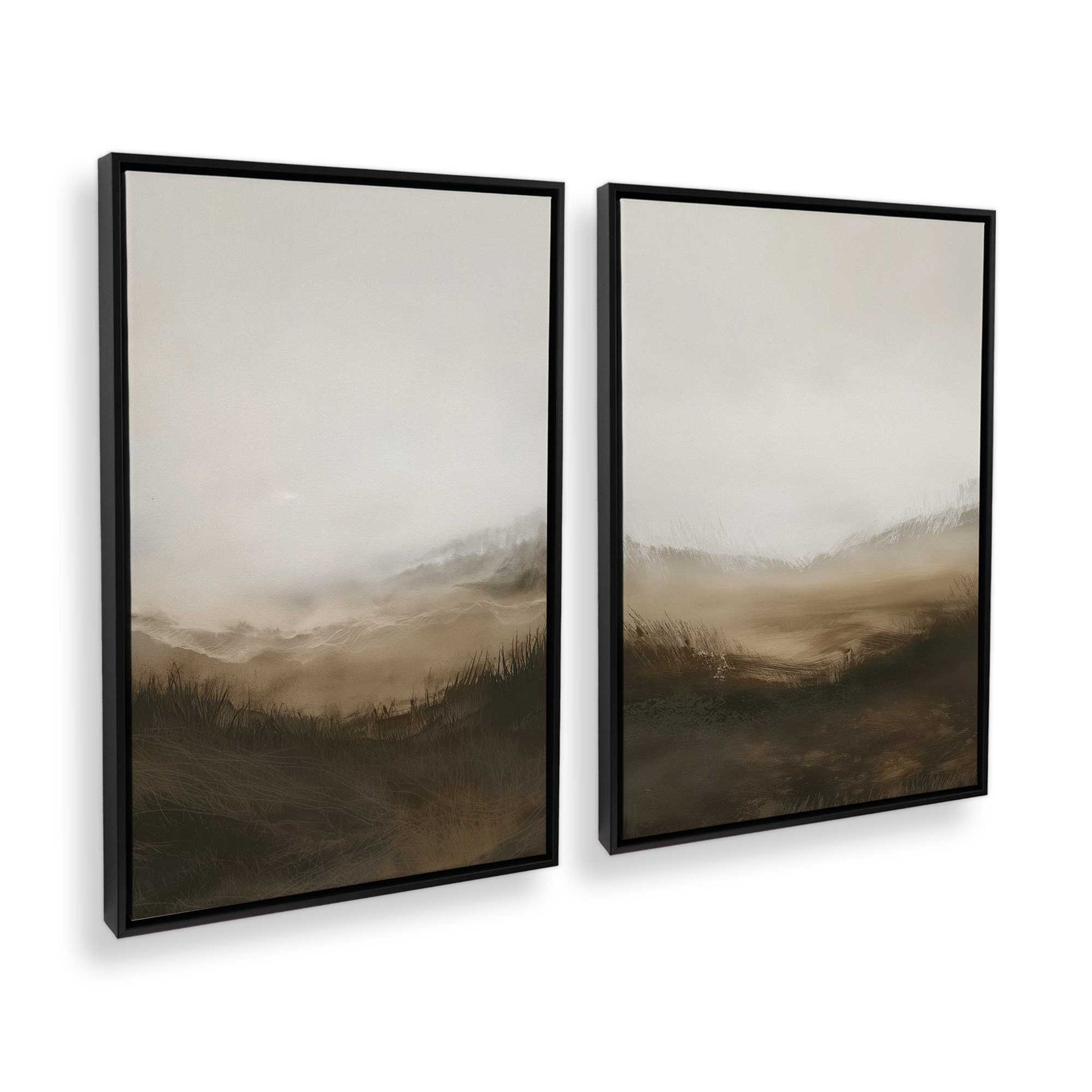 [Color:Satin Black], Picture of art in a Satin Black frame at an angle