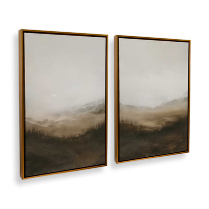 [Color:Polished Gold], Picture of art in a Polished Gold frame at an angle