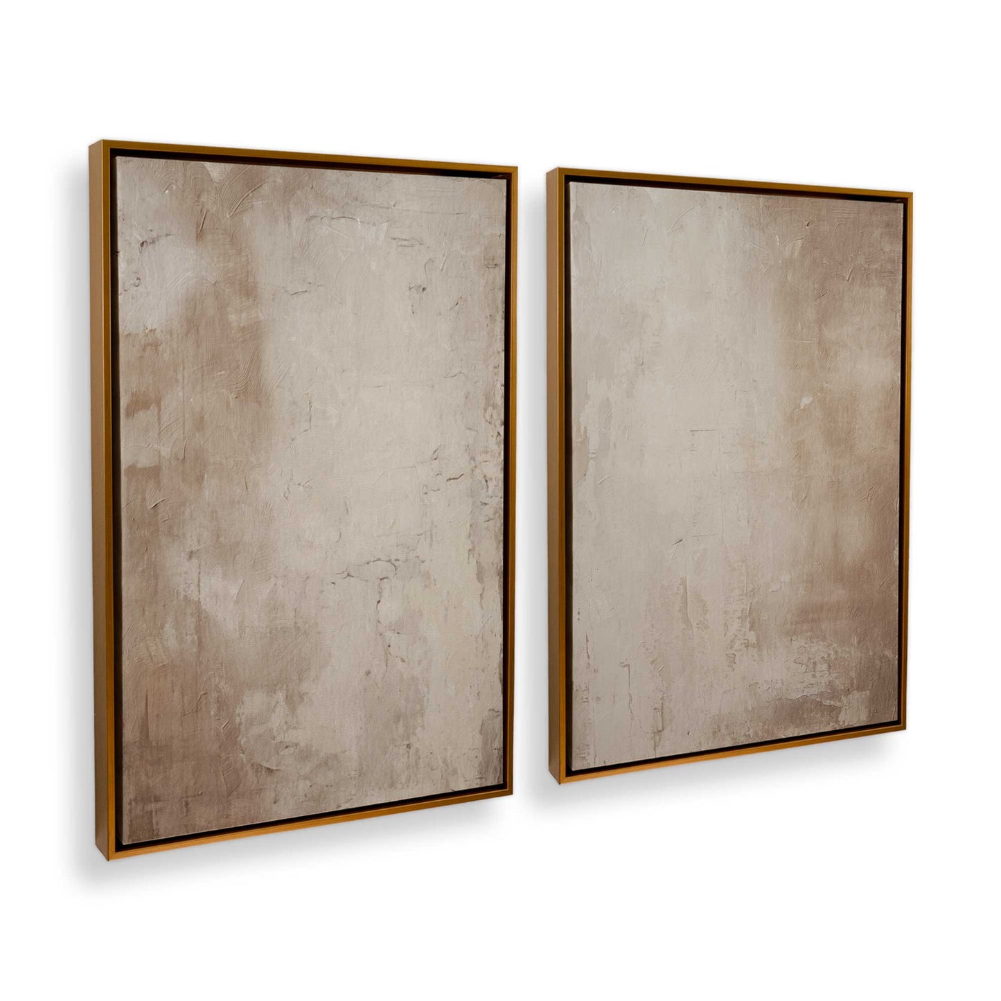 [Color:Polished Gold], Picture of art in a Polished Gold frame at an angle