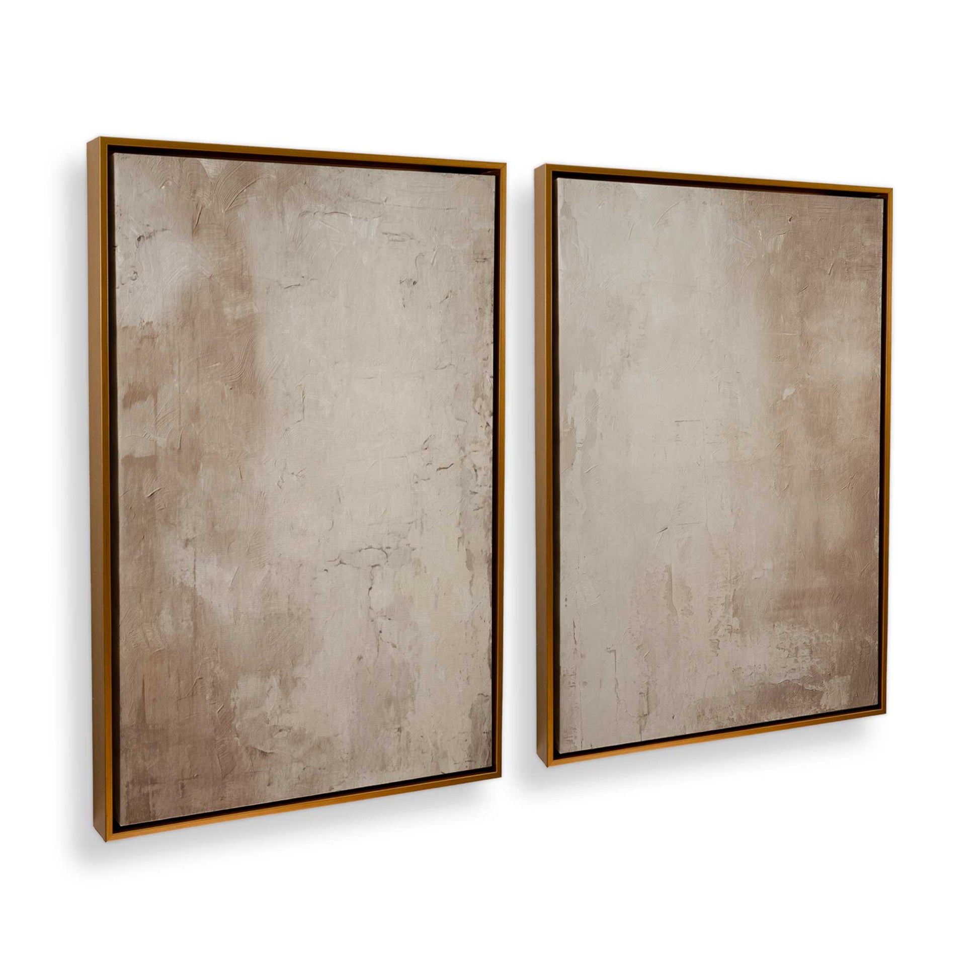 [Color:Polished Gold], Picture of art in a Polished Gold frame at an angle