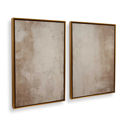 [Color:Polished Gold], Picture of art in a Polished Gold frame at an angle
