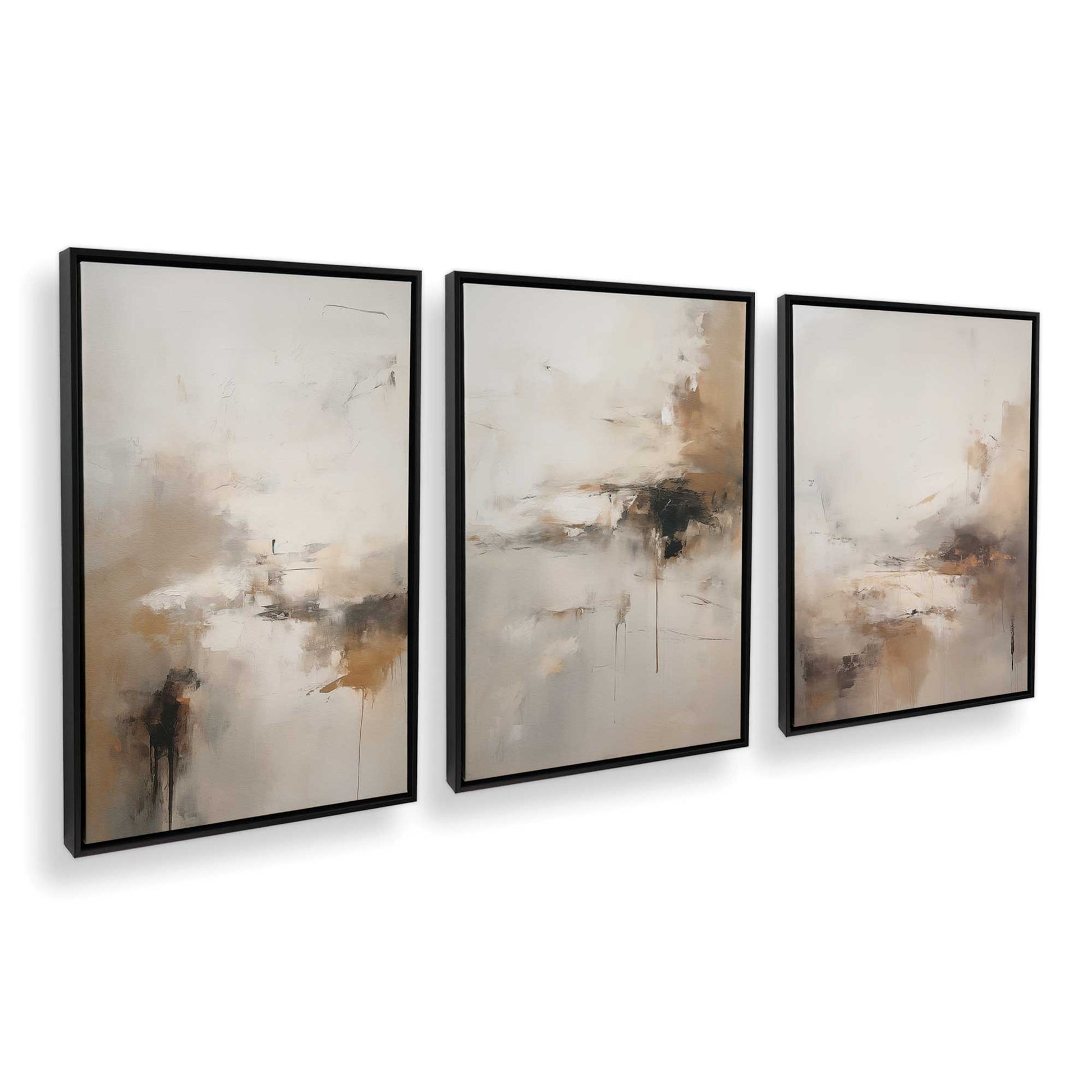 [Color:Satin Black], Picture of art in a Satin Black frame at an angle