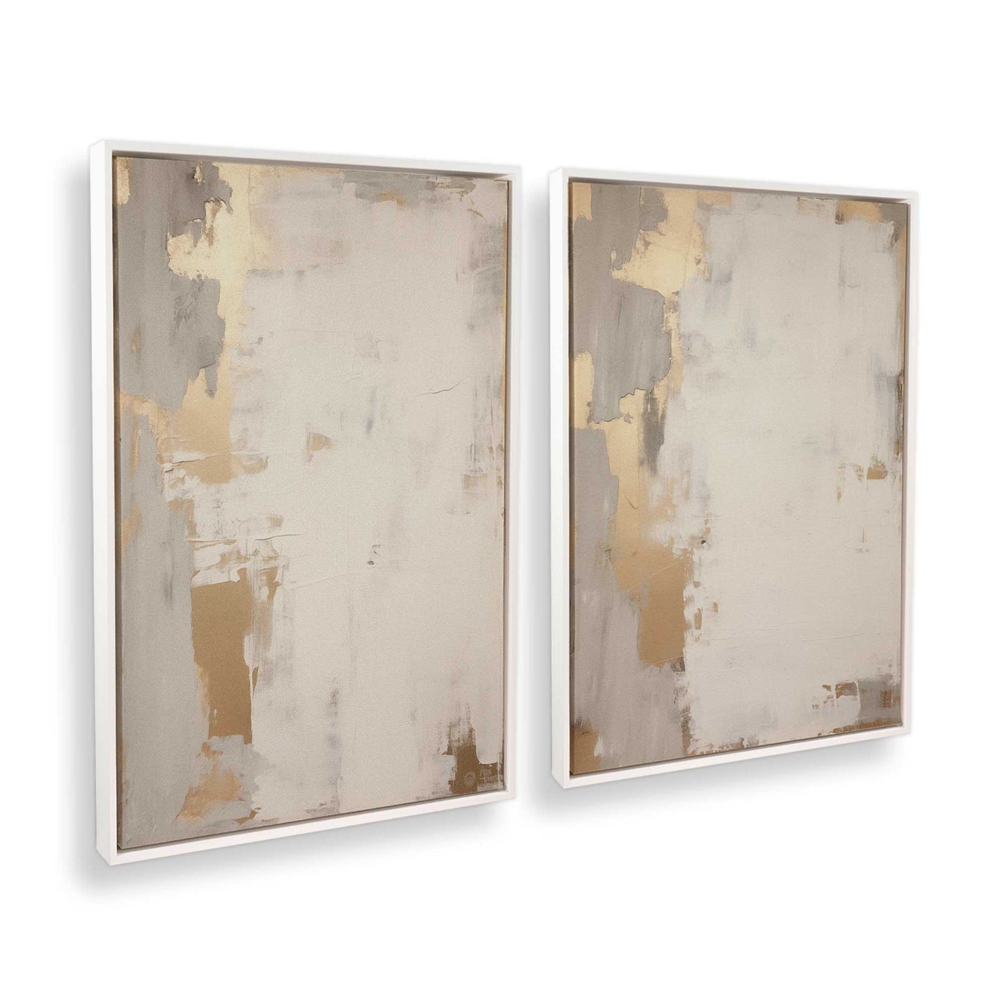 [Color:Opaque White], Picture of art in a White frame at an angle