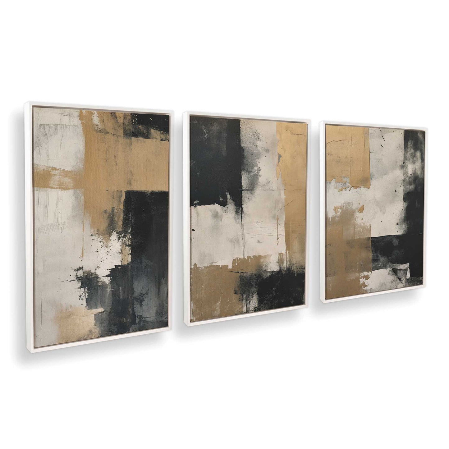 [Color:Opaque White], Picture of art in a White frame at an angle