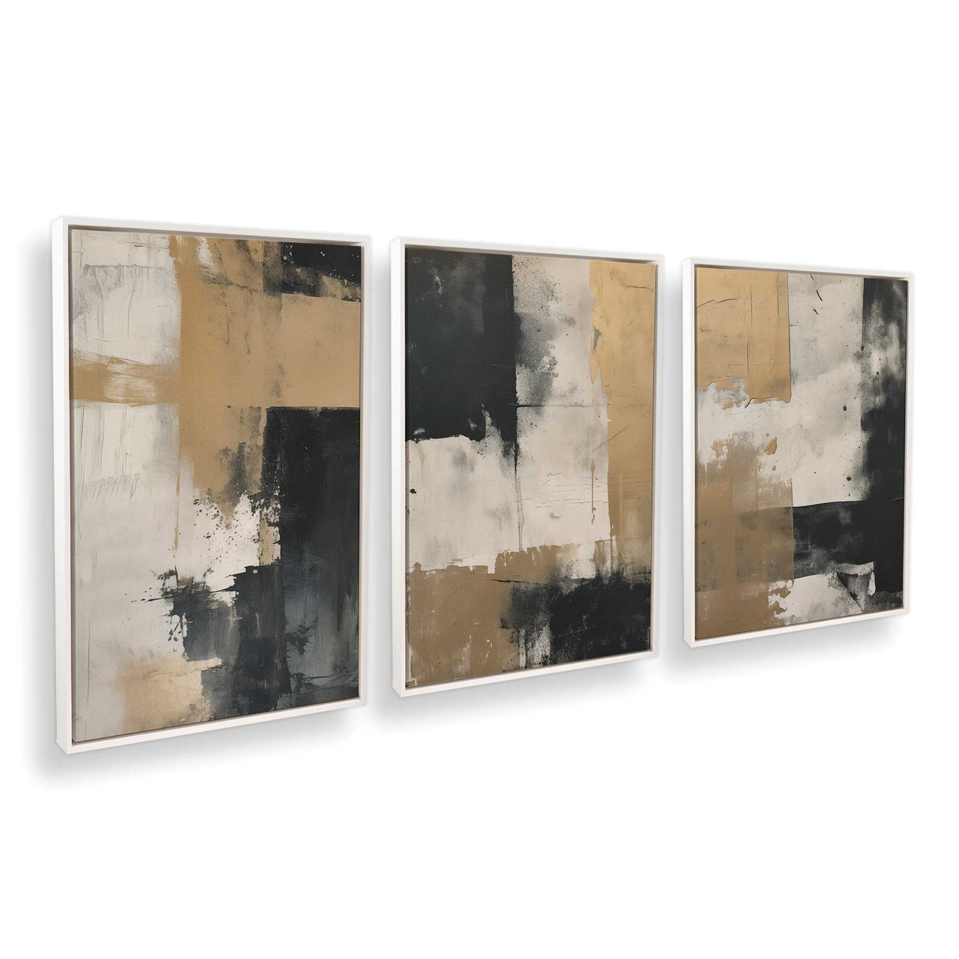 [Color:Opaque White], Picture of art in a White frame at an angle