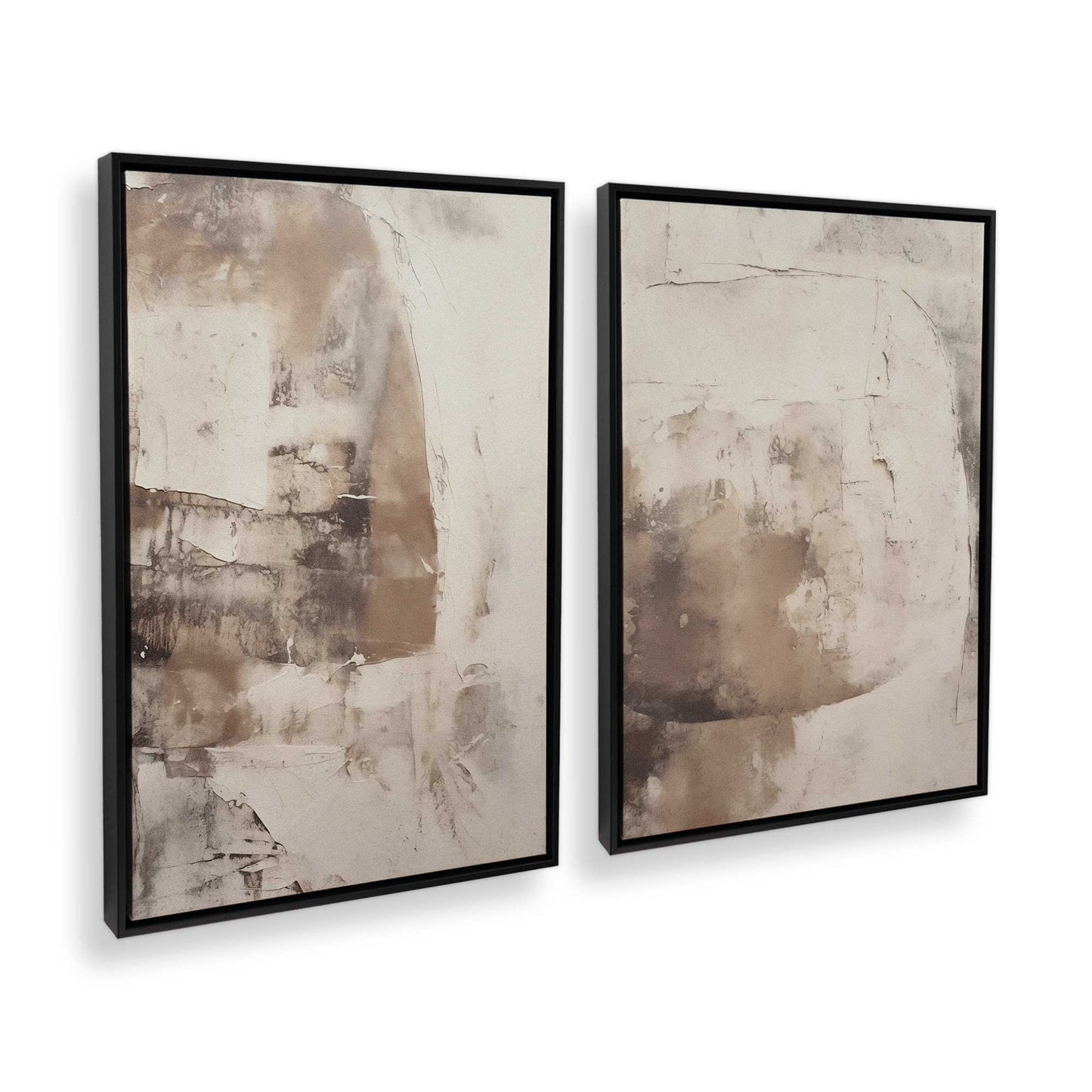 [Color:Satin Black], Picture of art in a Satin Black frame at an angle